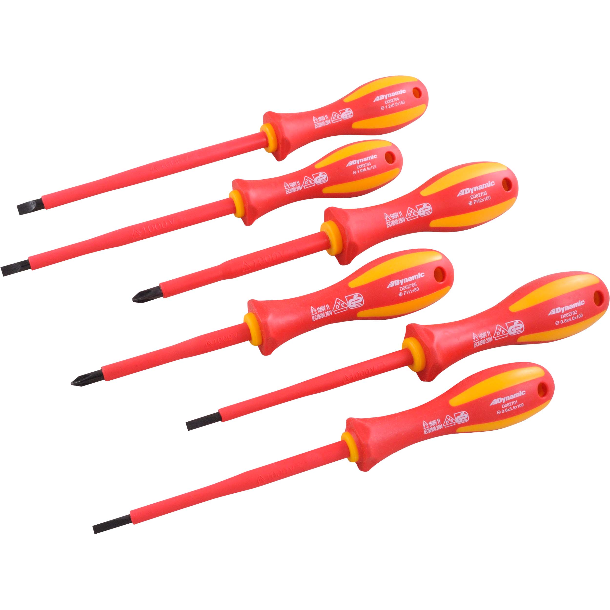 Tools 6pc Insulated Screwdriver Set, Slotted And Phillips