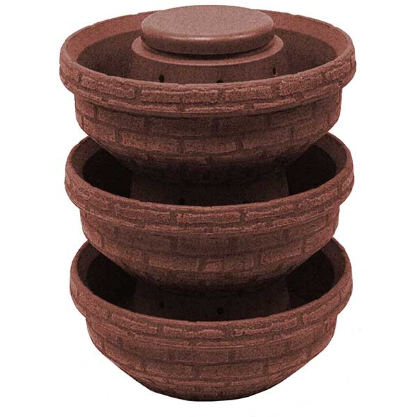 Good Ideas English Composting Garden, 3 Pack, Red