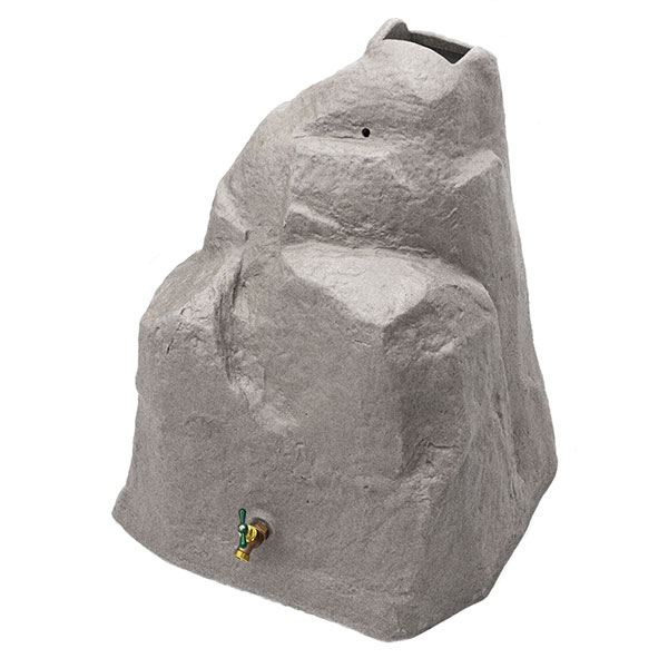 Good Ideas Rain Wizard Rock, 42 Gallon, Light Granite