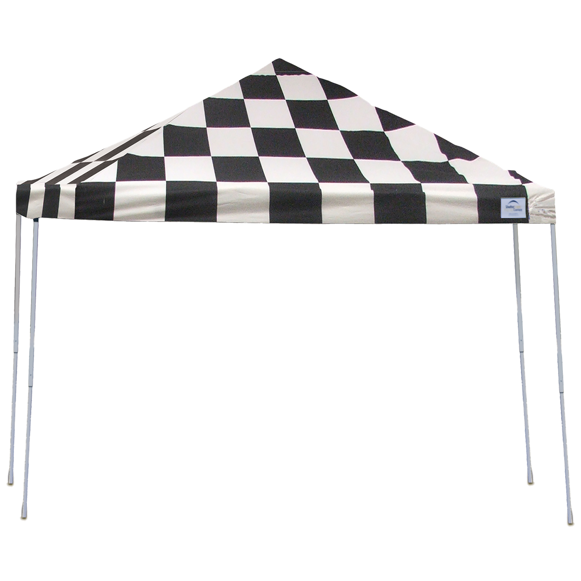 12ft. X 12 Ft. Pro Pop-up Canopy Straight Leg, Checker Flag Cover