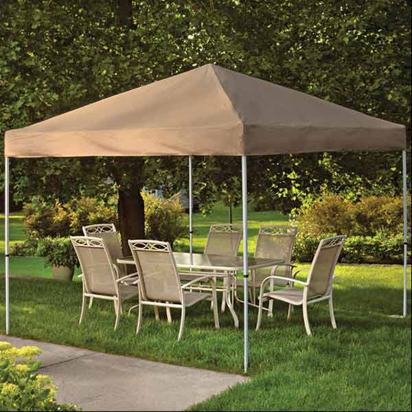 10 Ft. X 10 Ft. Pro Pop-up Canopy Straight Leg, Blue Cover