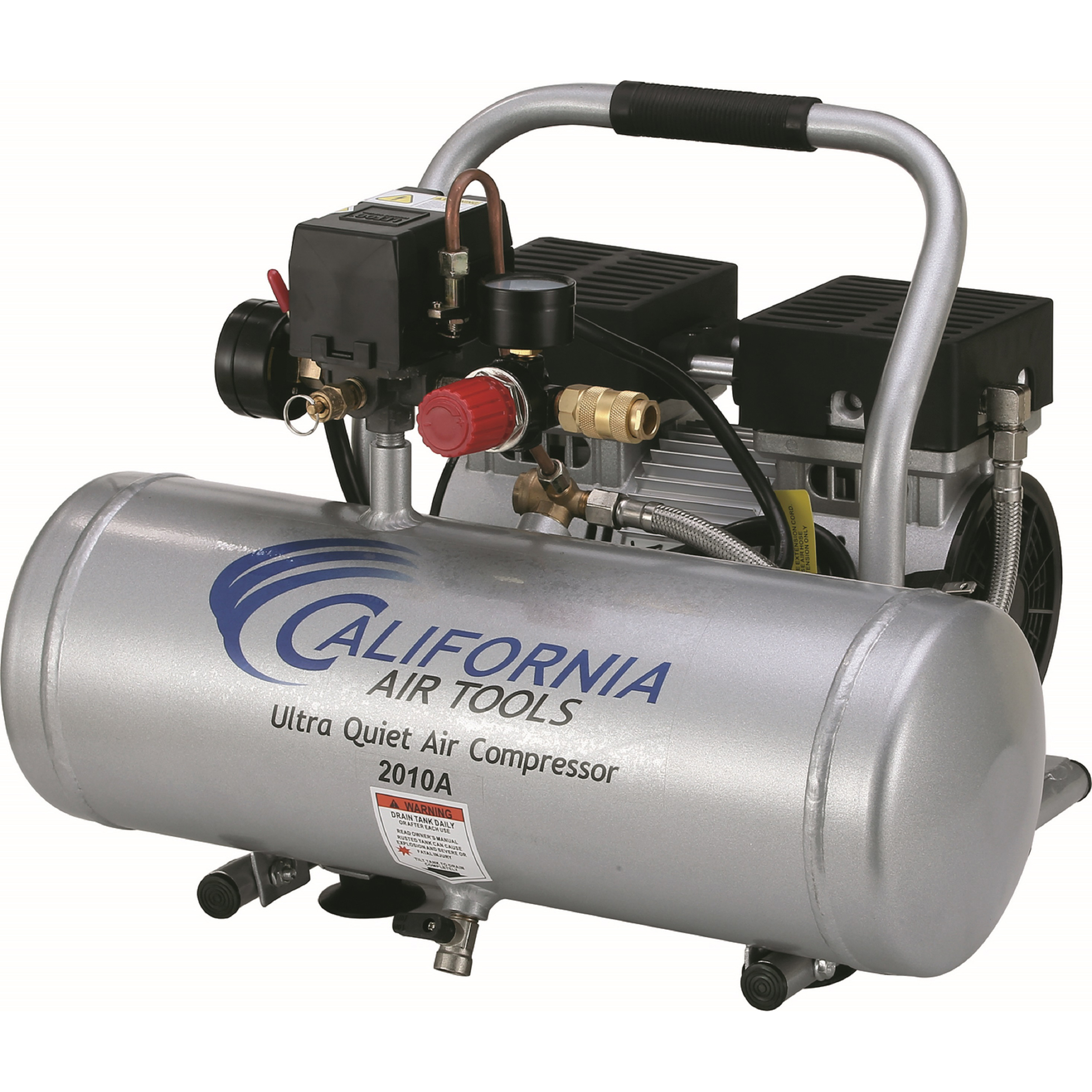 2010a Ultra Quiet And Oil-free 1.0 Hp, 2 Gal. Aluminum Tank Air Compressor