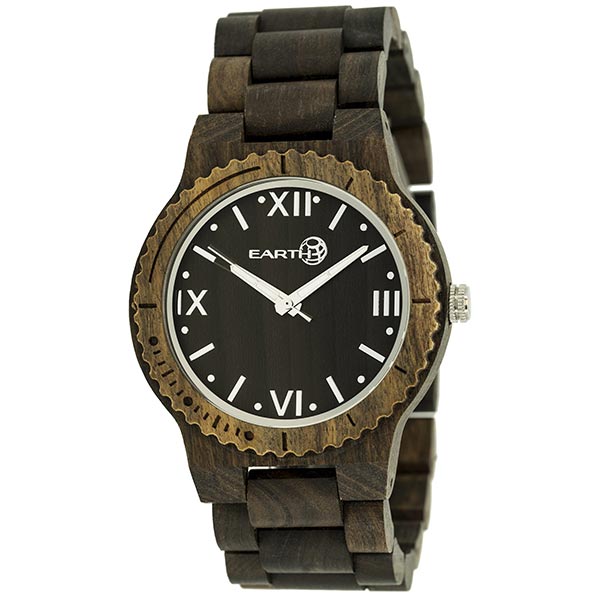 Earth Ew3502 Bighorn Wood Watch, Dark Brown