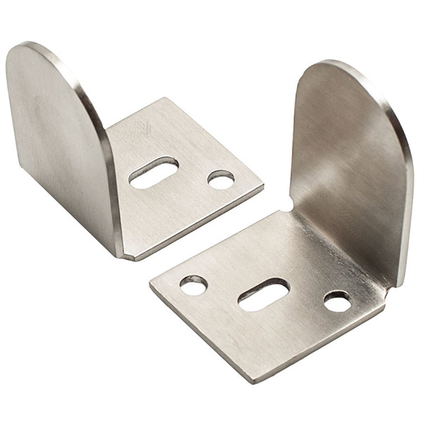 product: American Pro Decor Stainless Steel Adjustable Floor Guides For Wood Doors shown