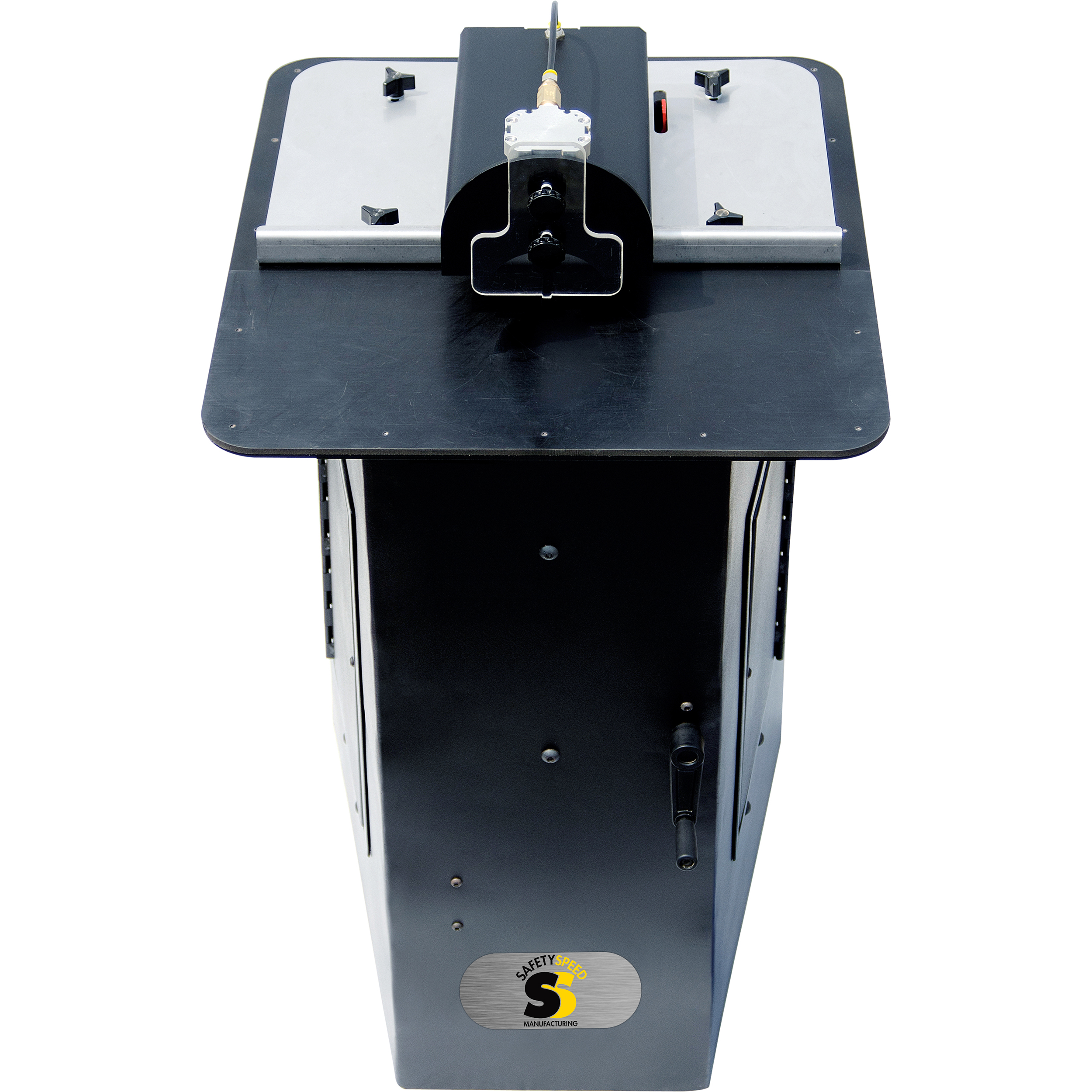 product: Safety Speed Screw Pocket Machine shown