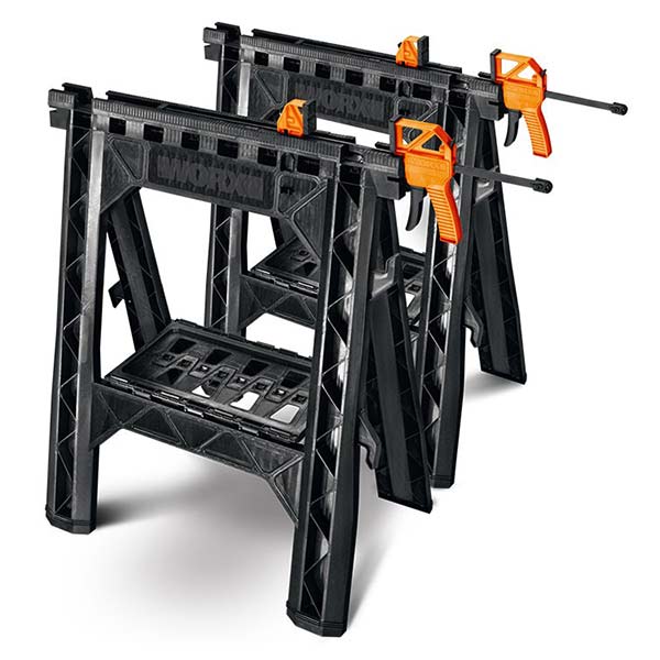 Clamping Sawhorses With Bar Clamps