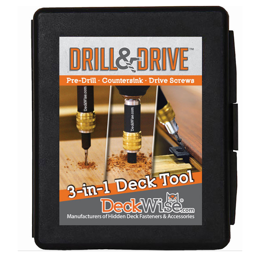 Deck Building Drill & Drive, 3-in-1 Accessory Tool Set