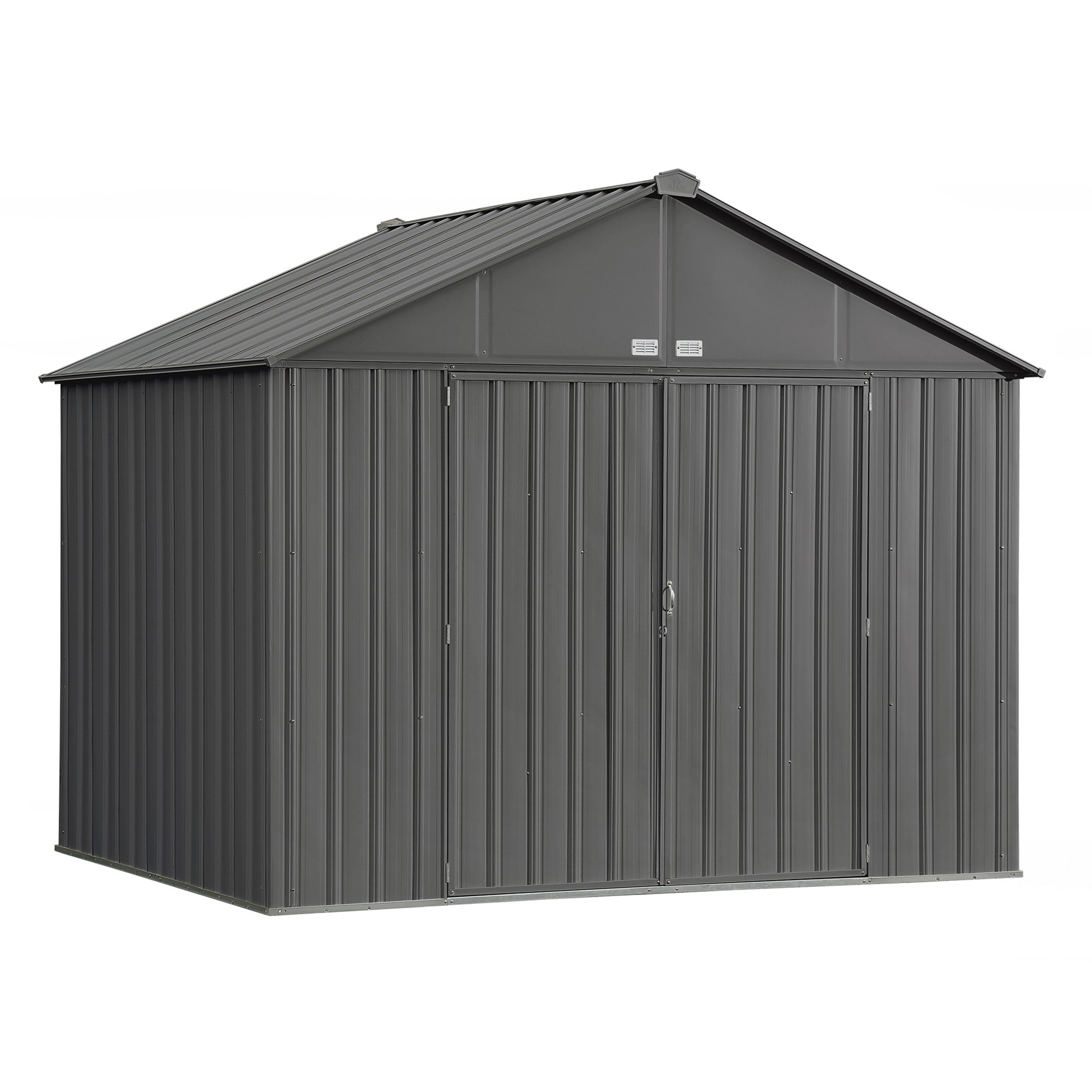 Ezee Shed, 10x8, Extra High Gable, 72 In Walls, Charcoal