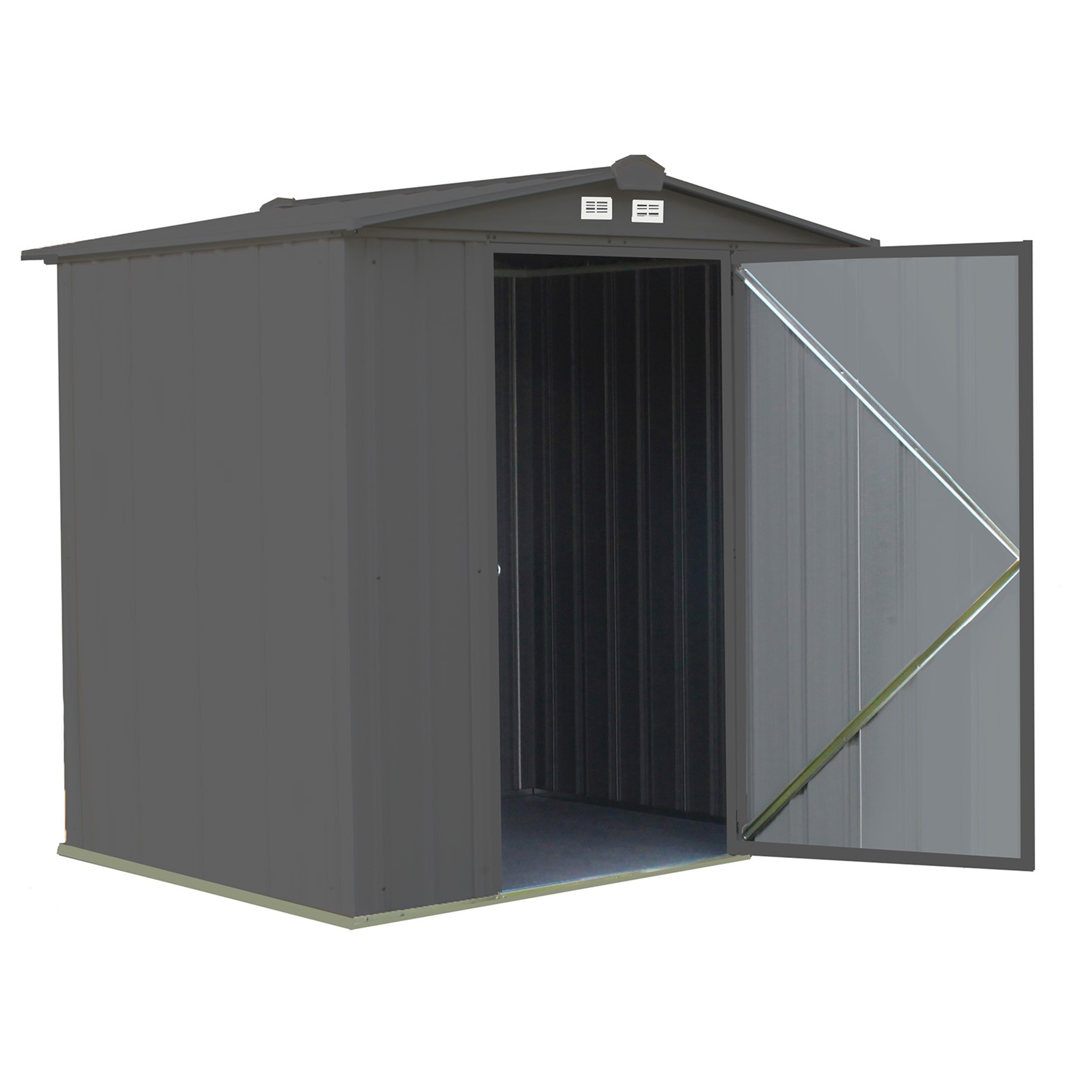 Ezee Shed , 6x5, Low Gable, 65 In Walls, Charcoal