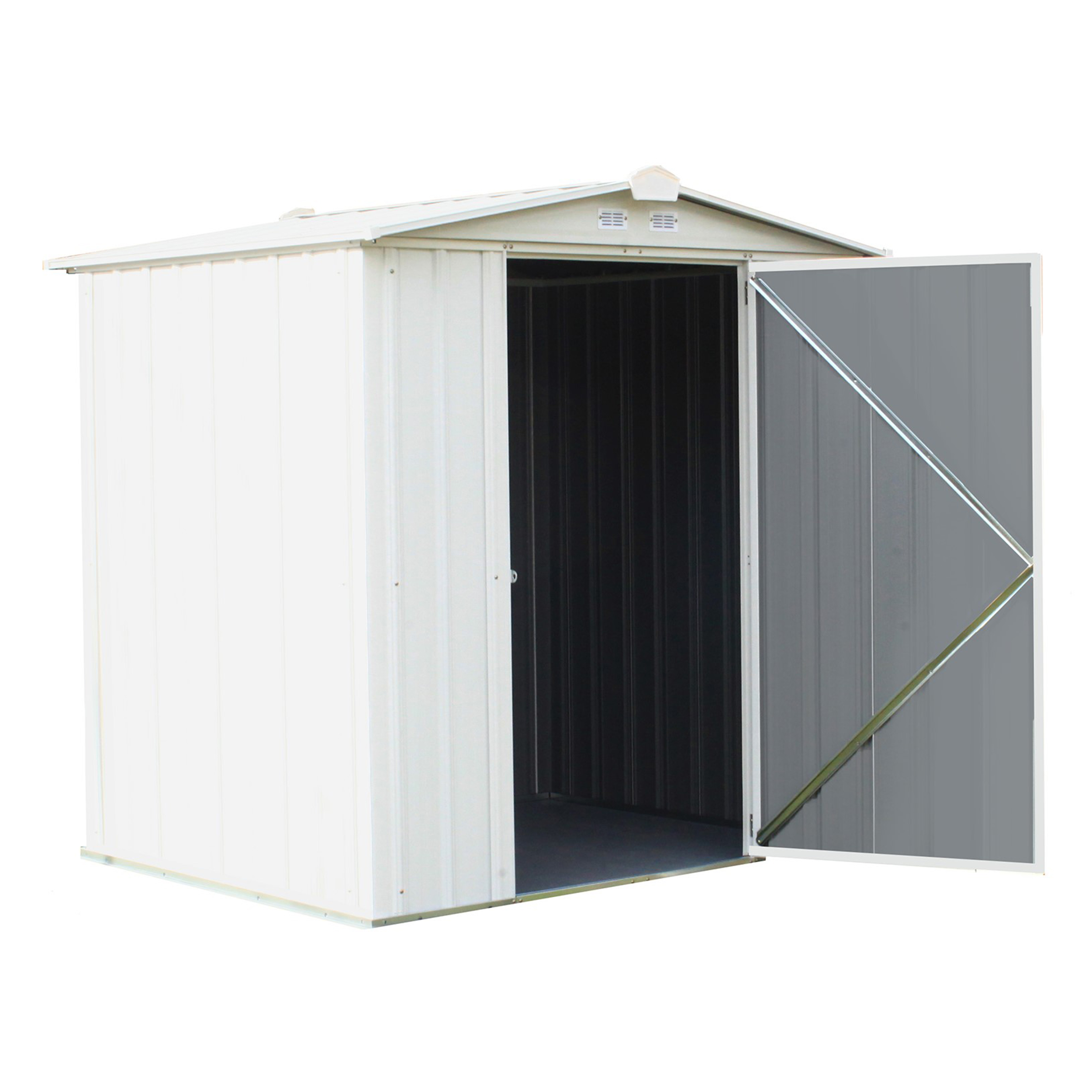 Ezee Shed, 6x5, Low Gable, 65 In Walls, Cream