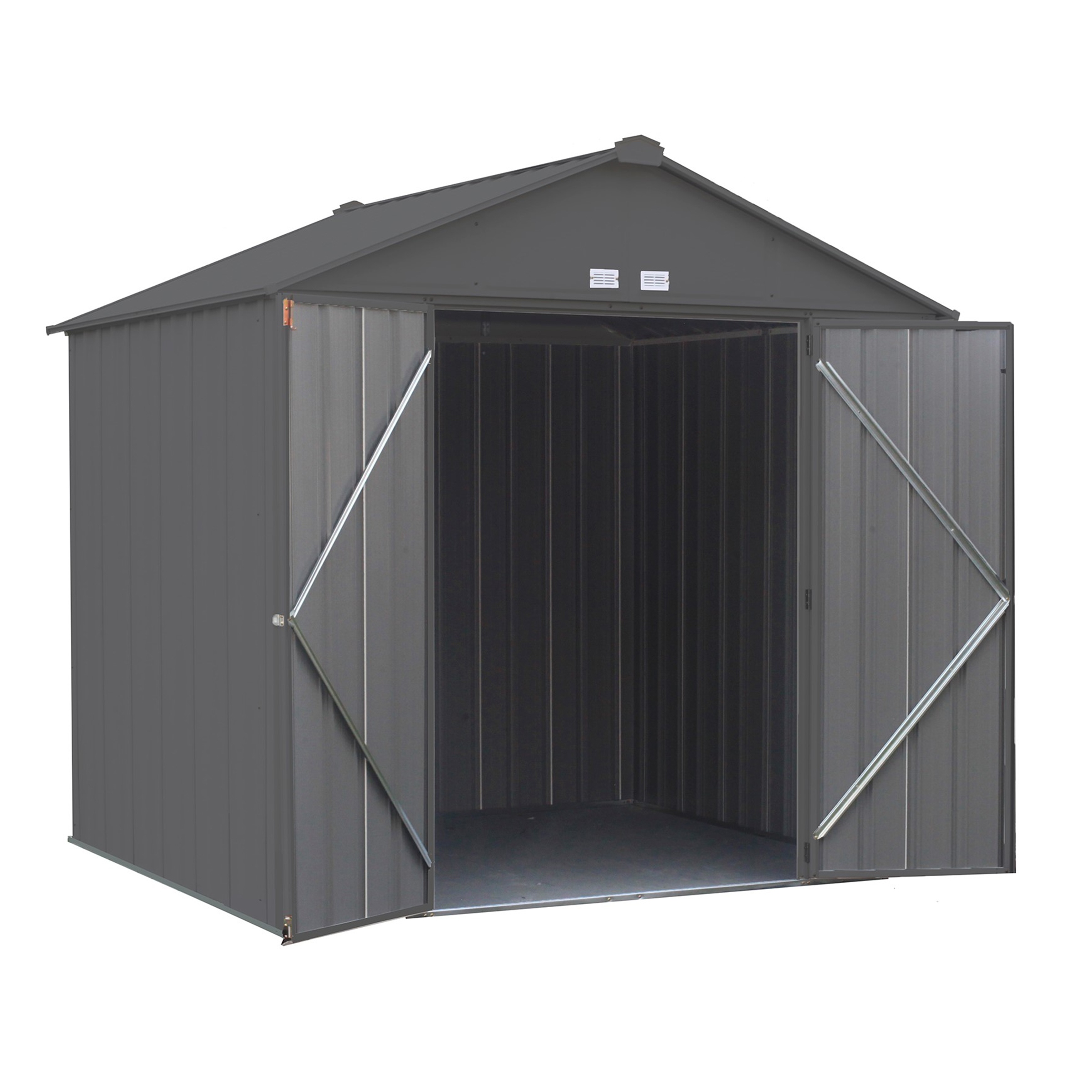 Ezee Shed , 8x7, High Gable, 72 In Walls, Charcoal
