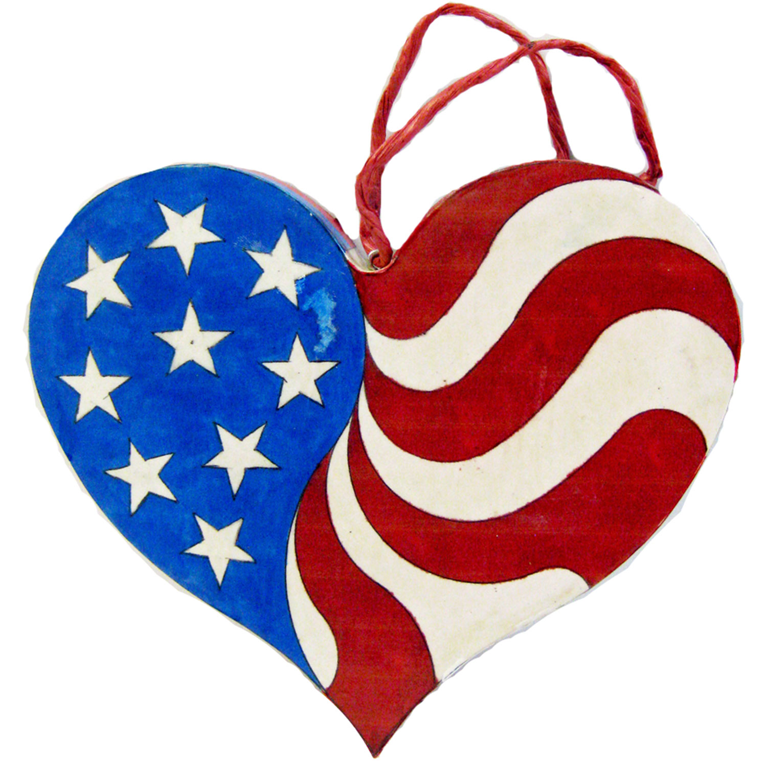 Patriotic Heart Woodworking Pattern And Picture