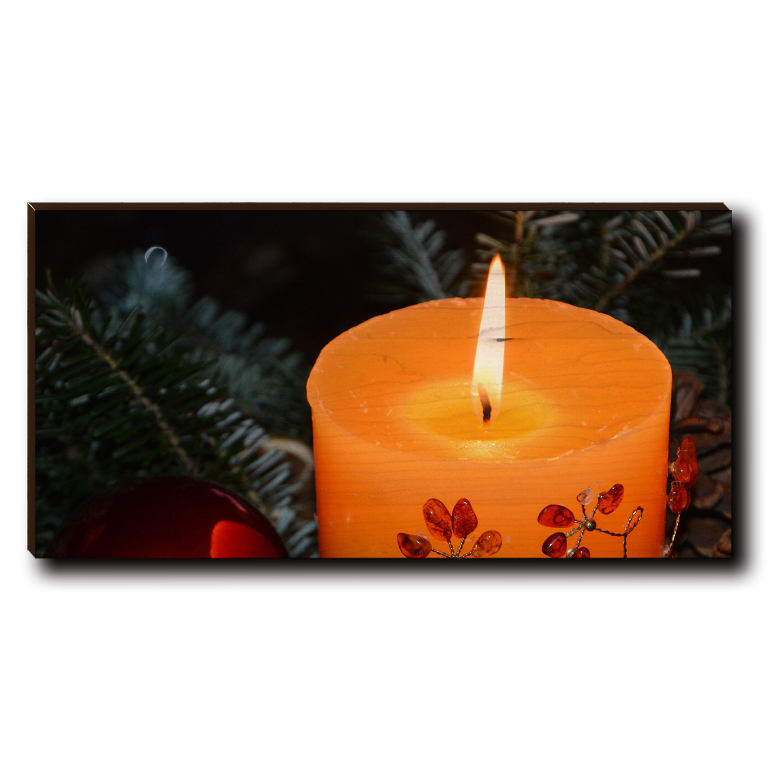 Cutting Board Holiday Candle 12" X 6"