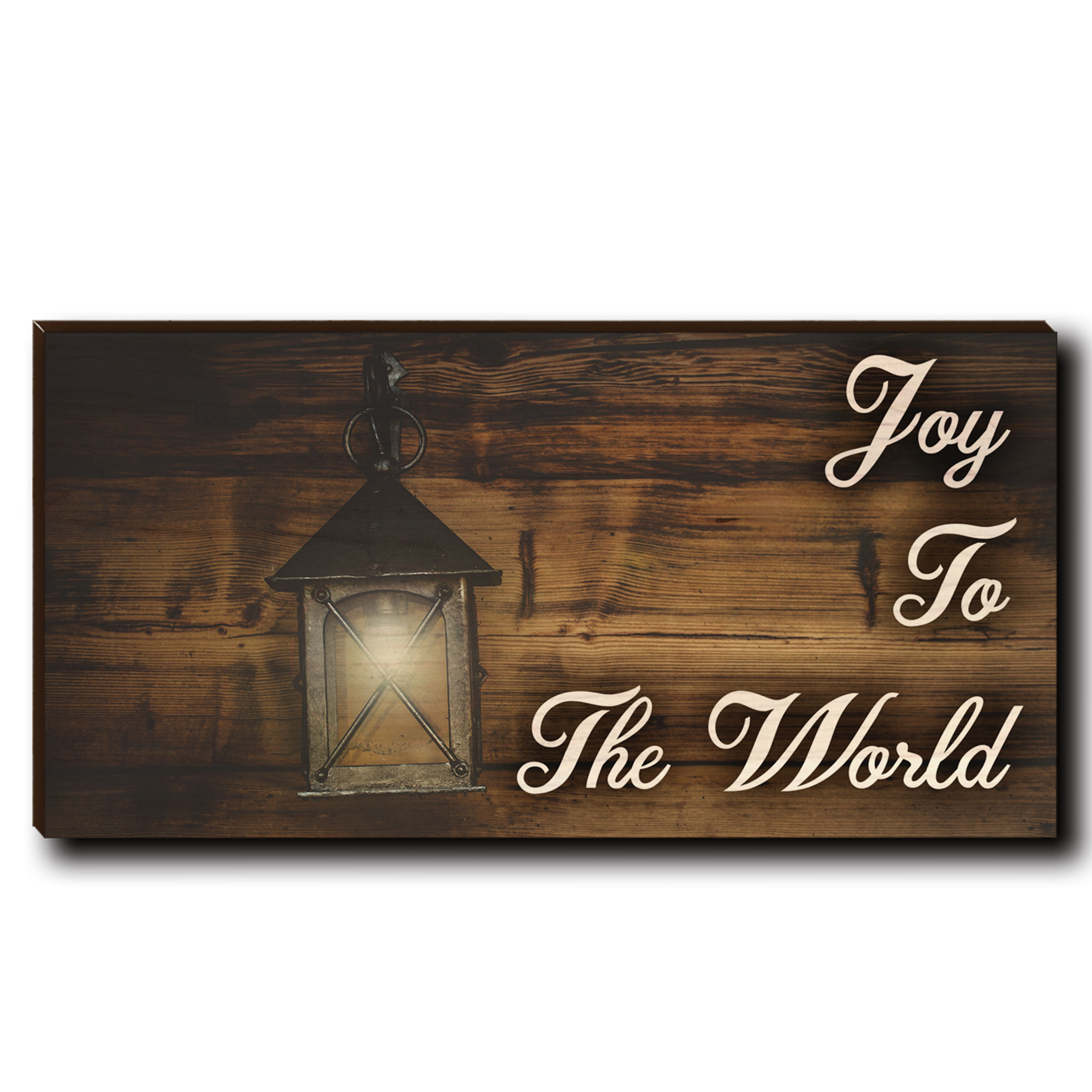 Cutting Board Joy To The World White Text 12" X 6"