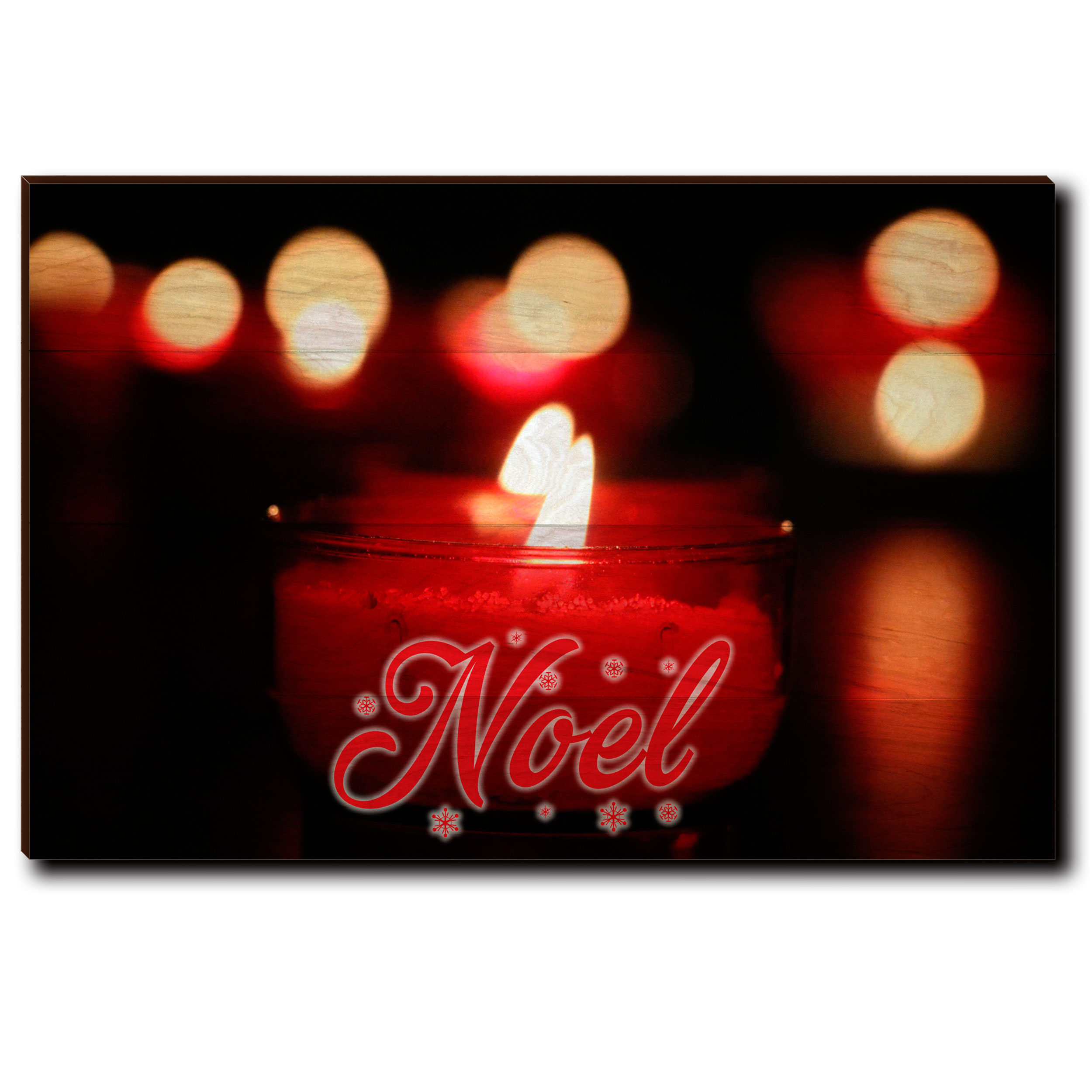 Wall Art Noel Candle Red 36" X 24"