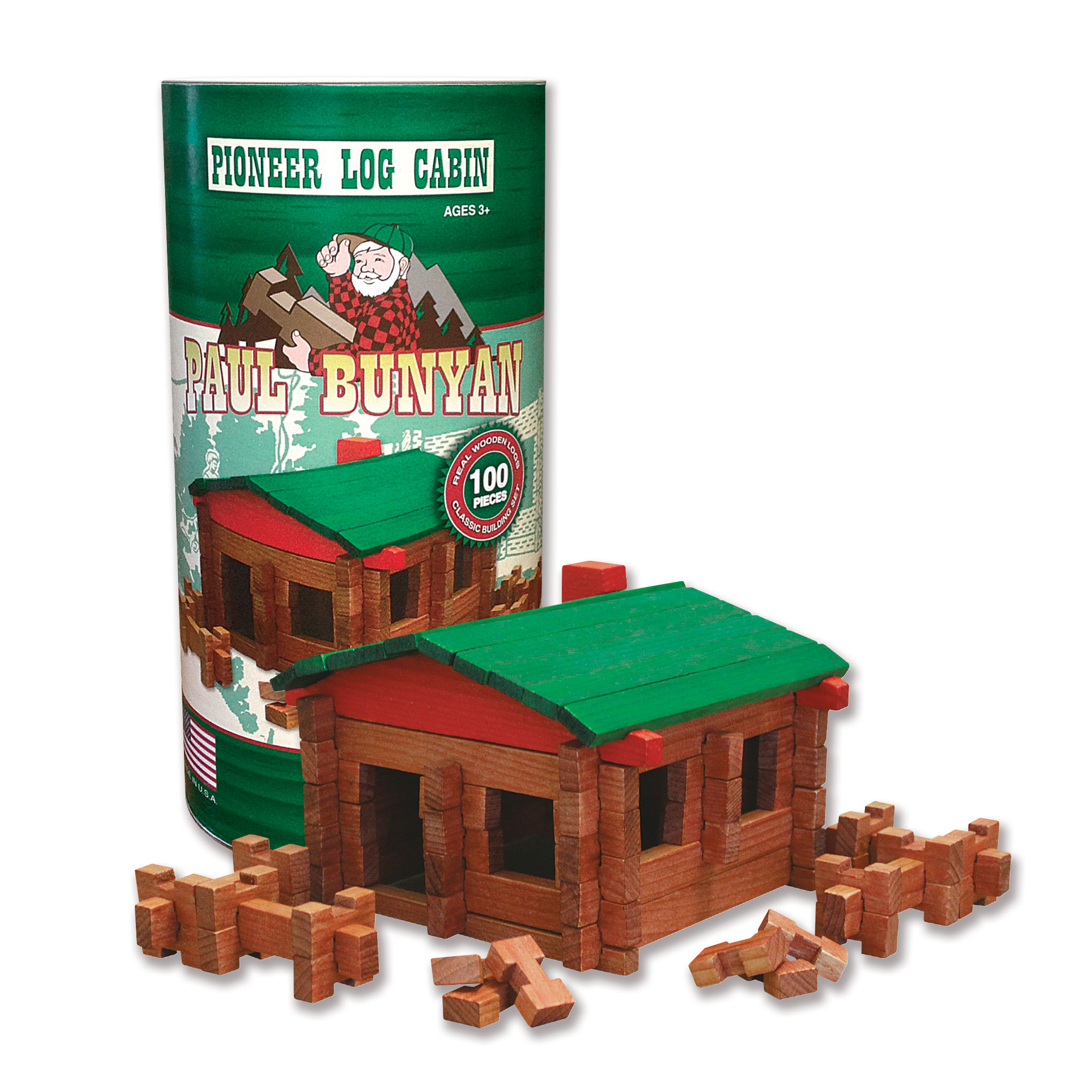 Paul Bunyan Log Cabin 100 Pc Set