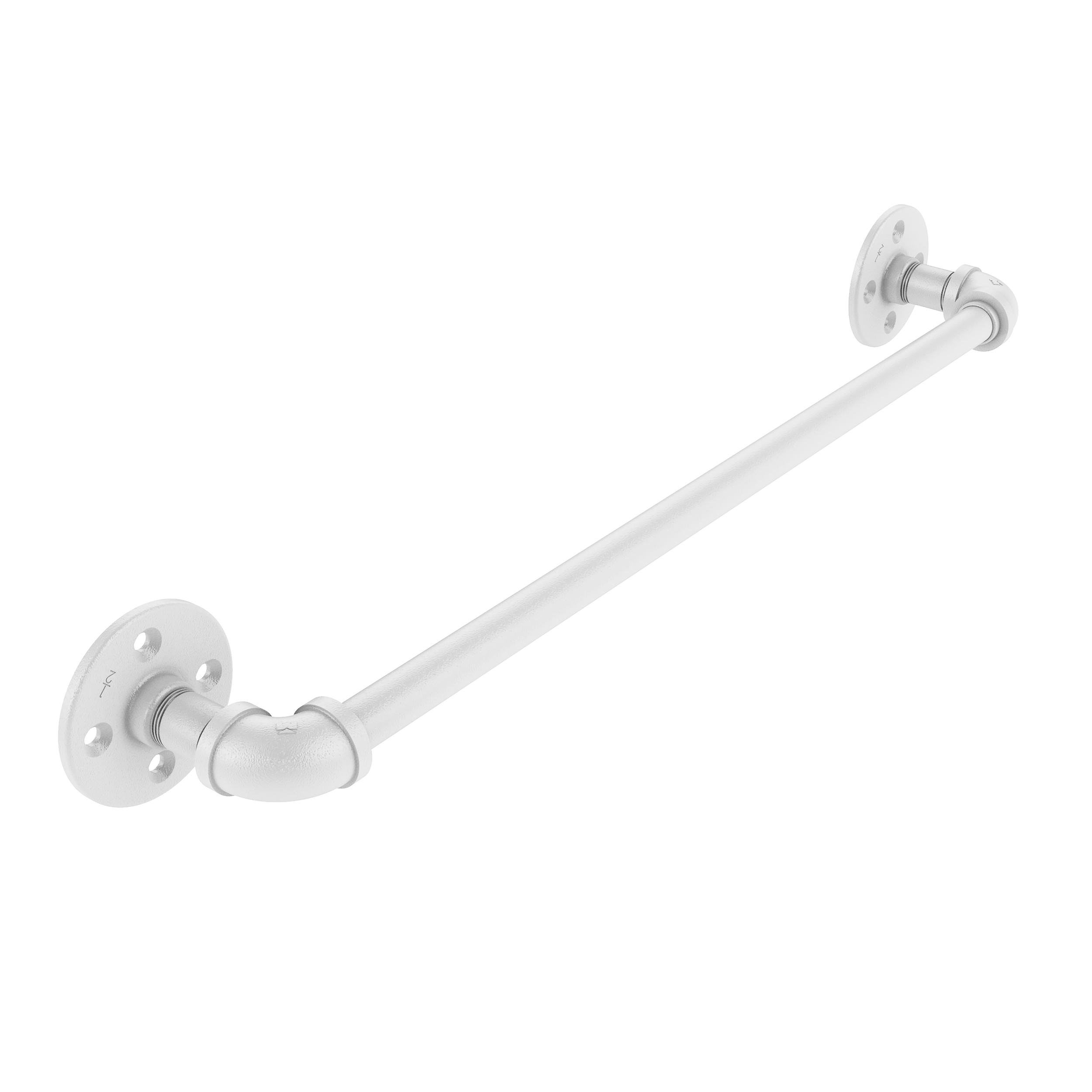 18" Towel Bar, Matt White Finish