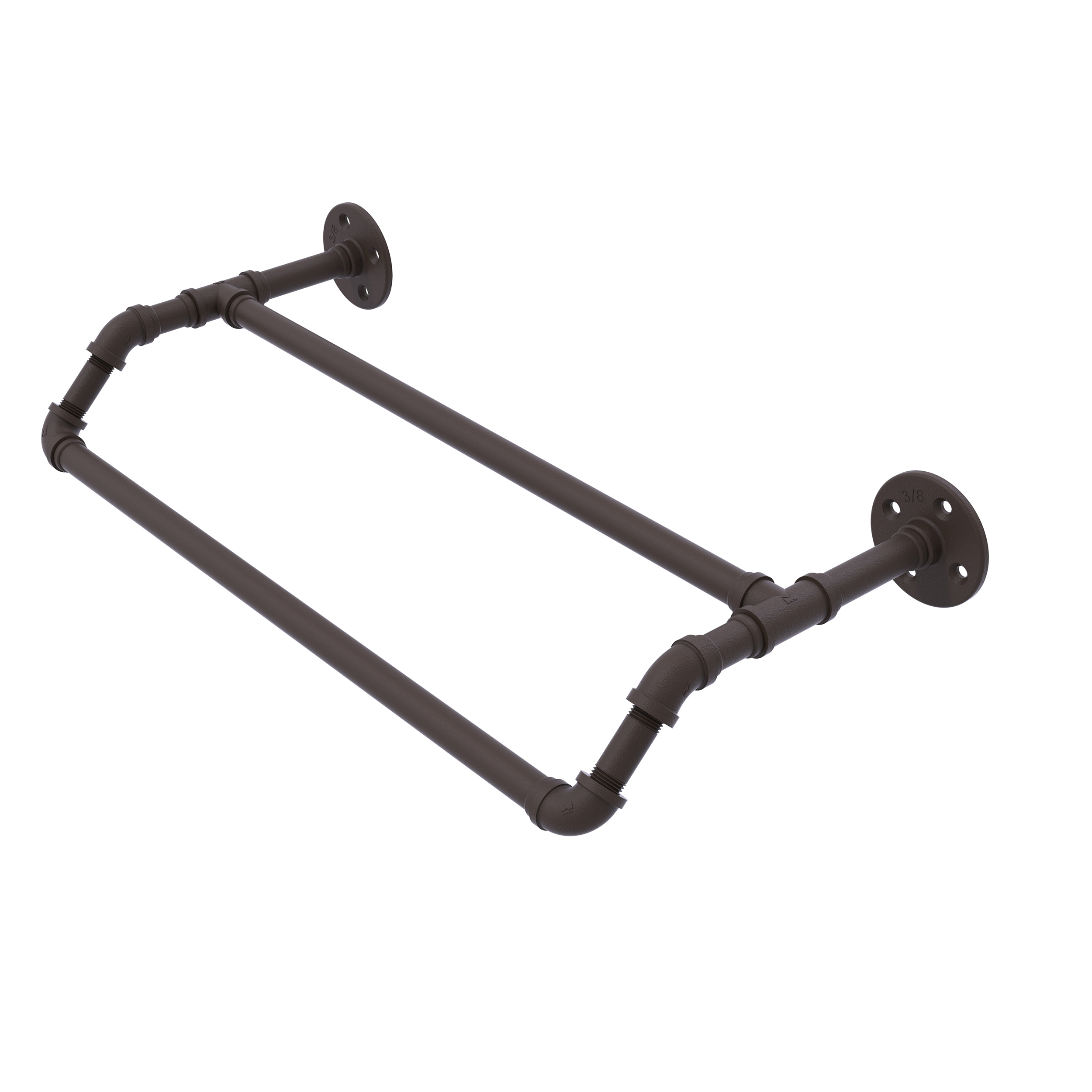 18" Double Towel Bar, Oil Rubbed Bronze Finish