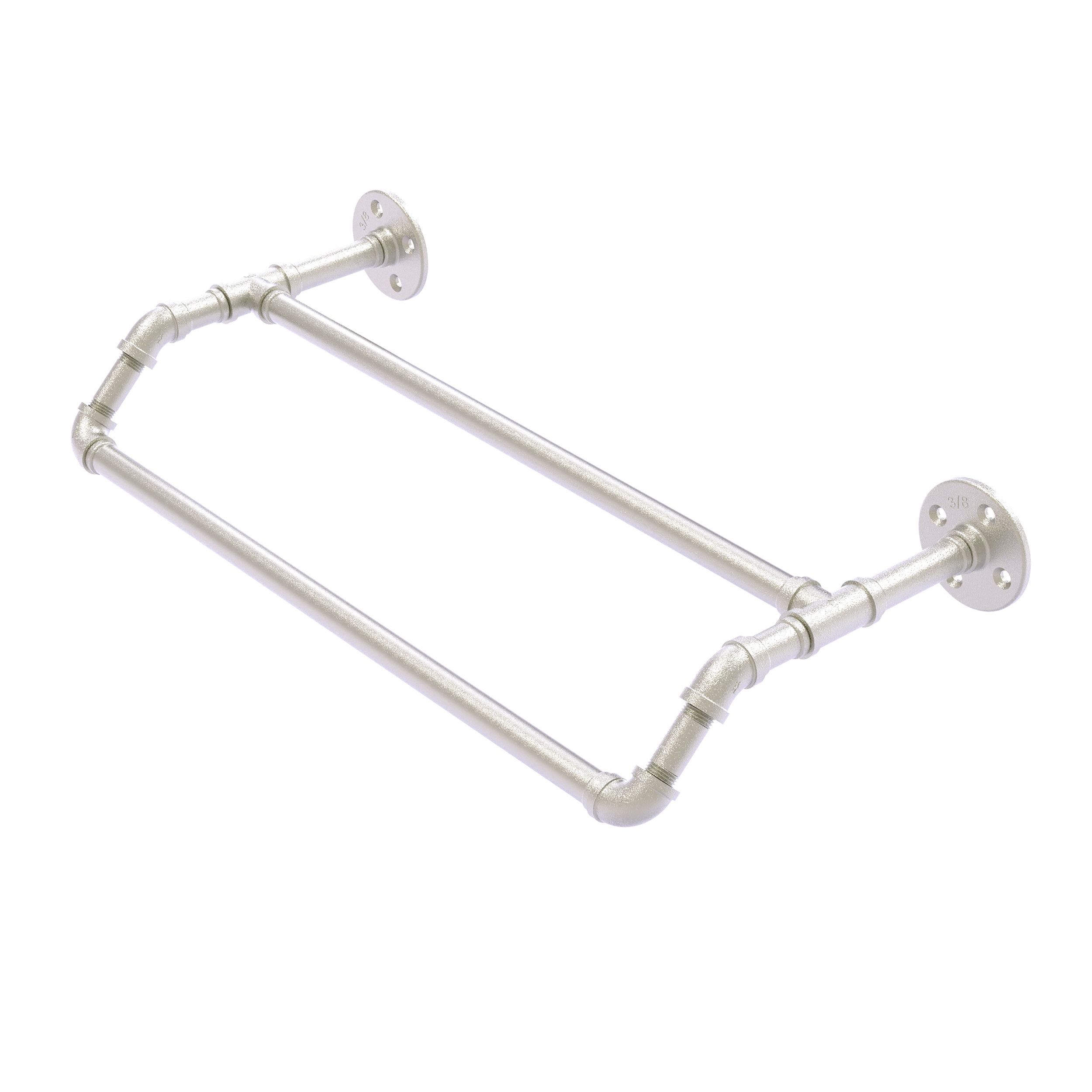 18" Double Towel Bar, Satin Nickel Finish