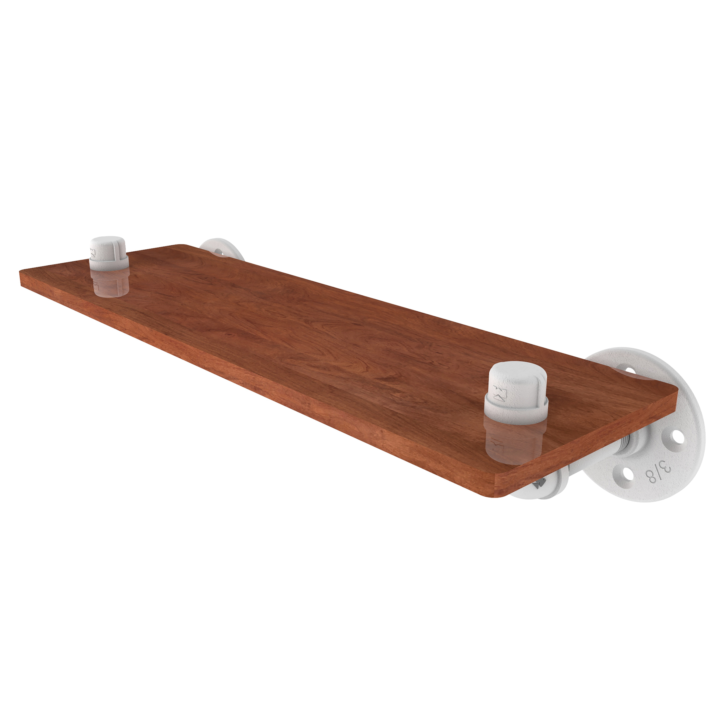 16" Ironwood Shelf, Matt White Finish