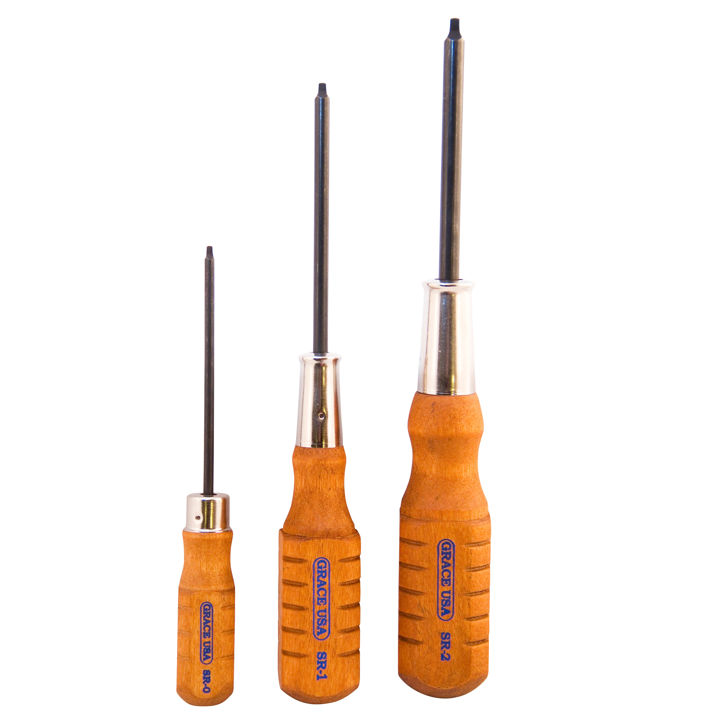 product: Grace Tools 3 Piece Square Recess Screwdriver Set shown