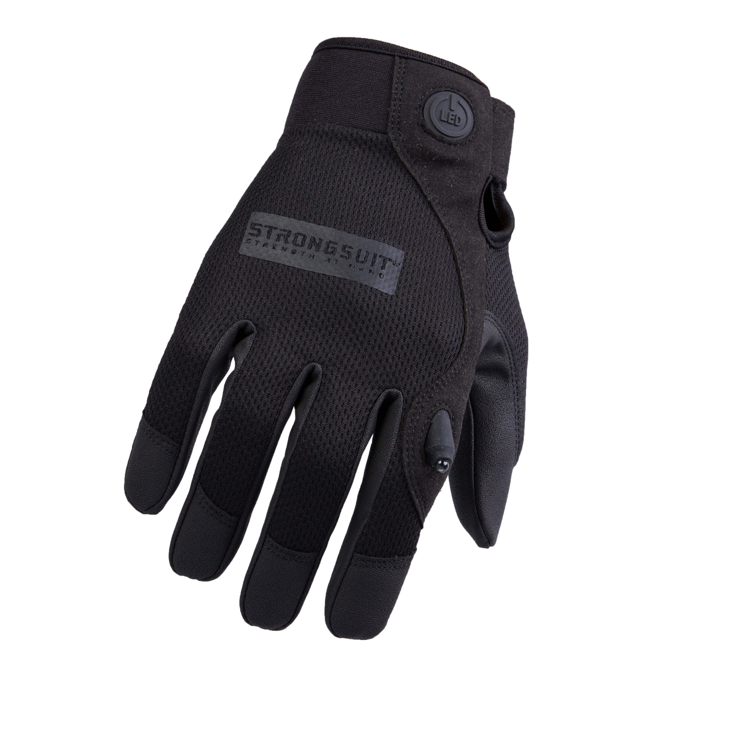Second Skin Gloves Led Black Large