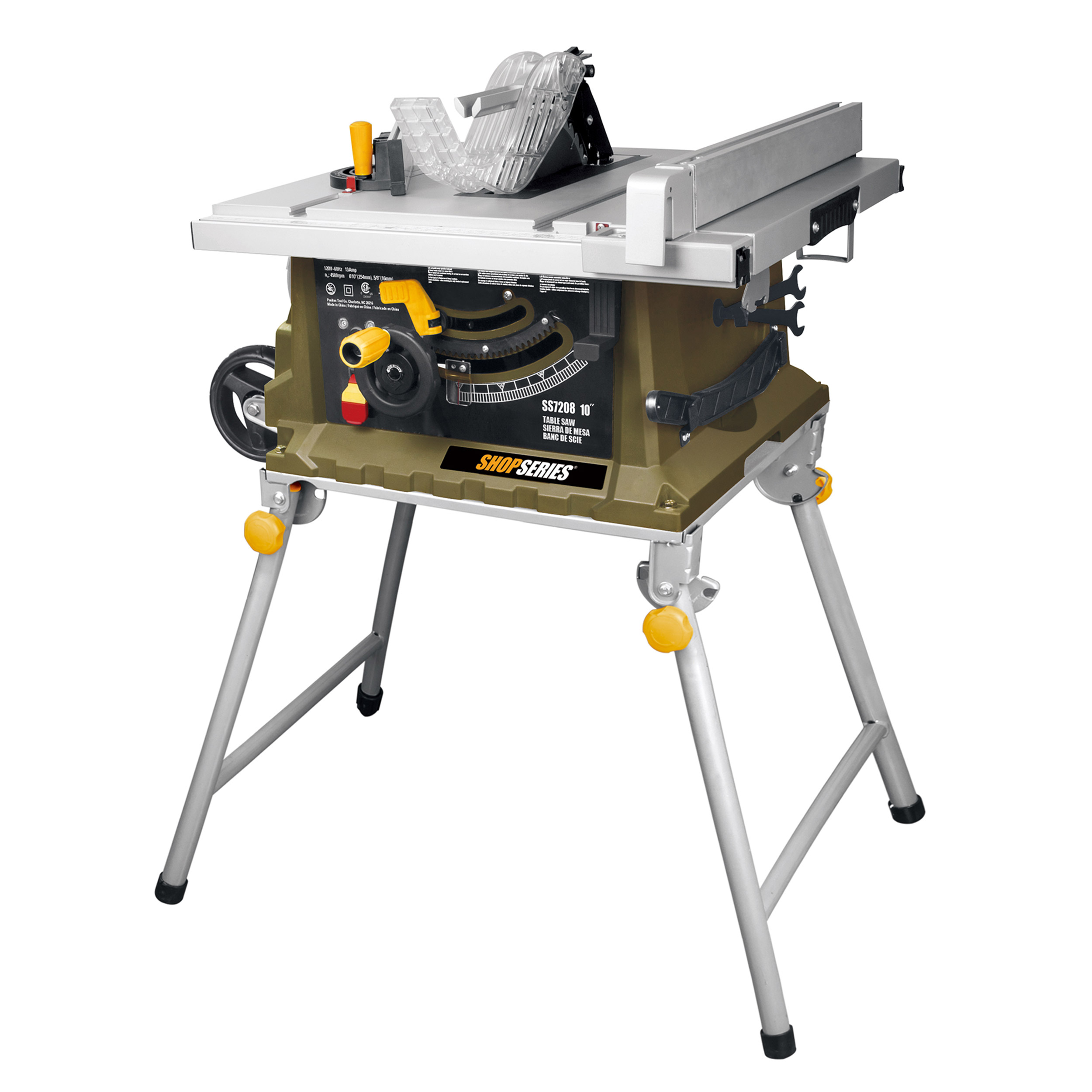 10" Table Saw With Foldable Leg Stand 15 A