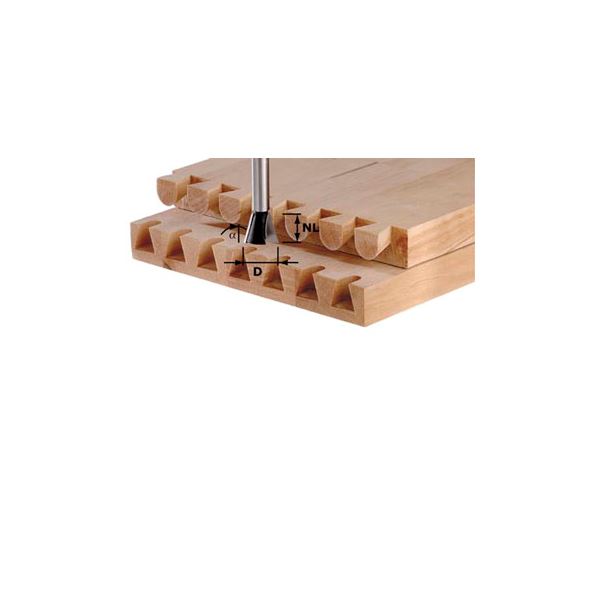 product: Festool Dovetail Bit HW 14.3mm 15 shown