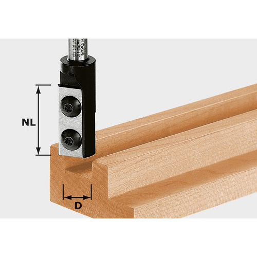 product: Woodcraft Straight Bit - HW S8 D8/20 WP Z1 shown