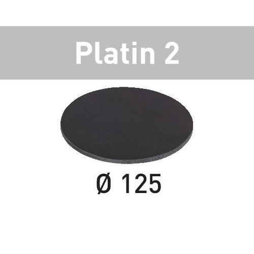 product: Festool Platin 2 D125 Sandpaper Disc, S2000, 15 Pack shown