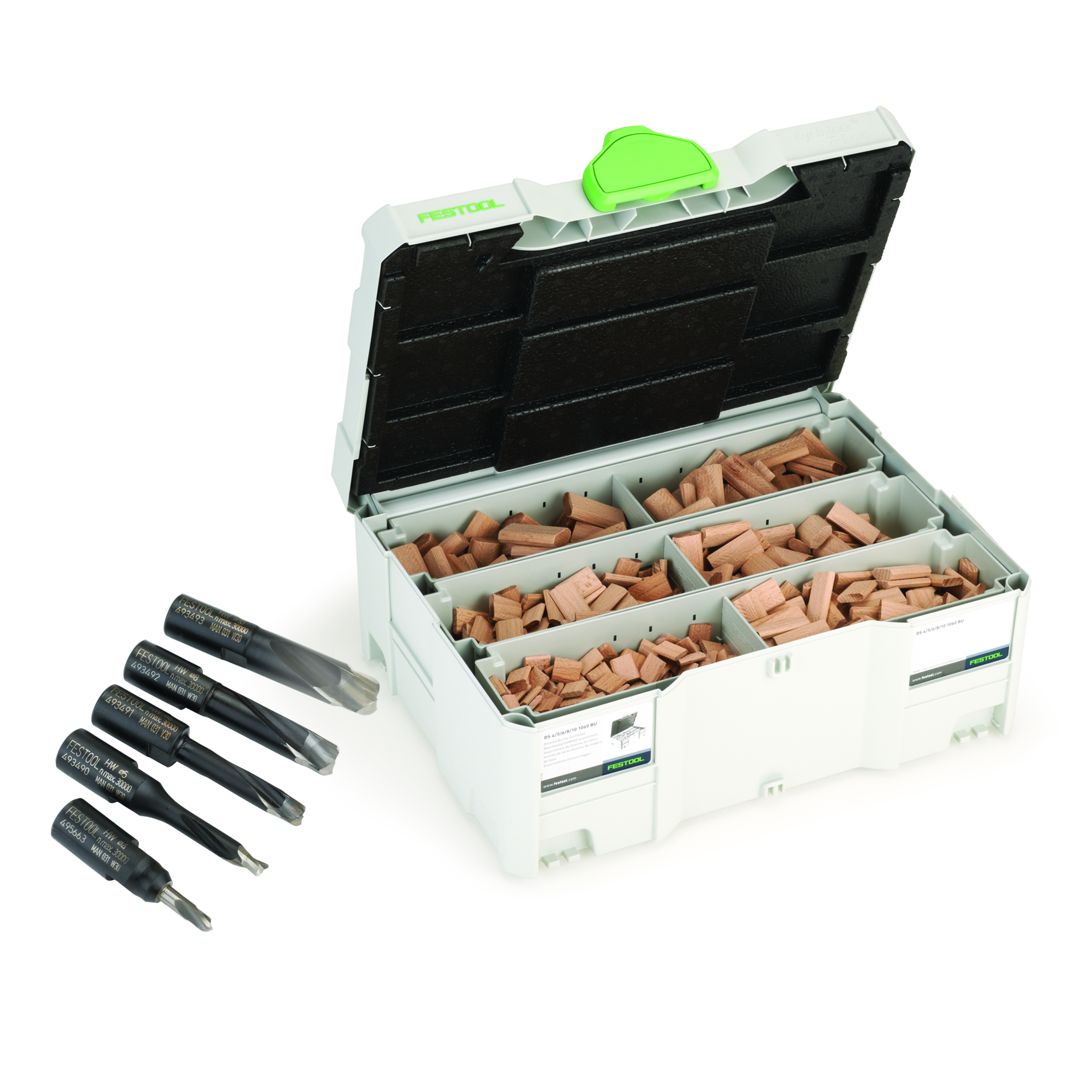 Domino Cutter And Tenon Assortment Systainer With T-loc