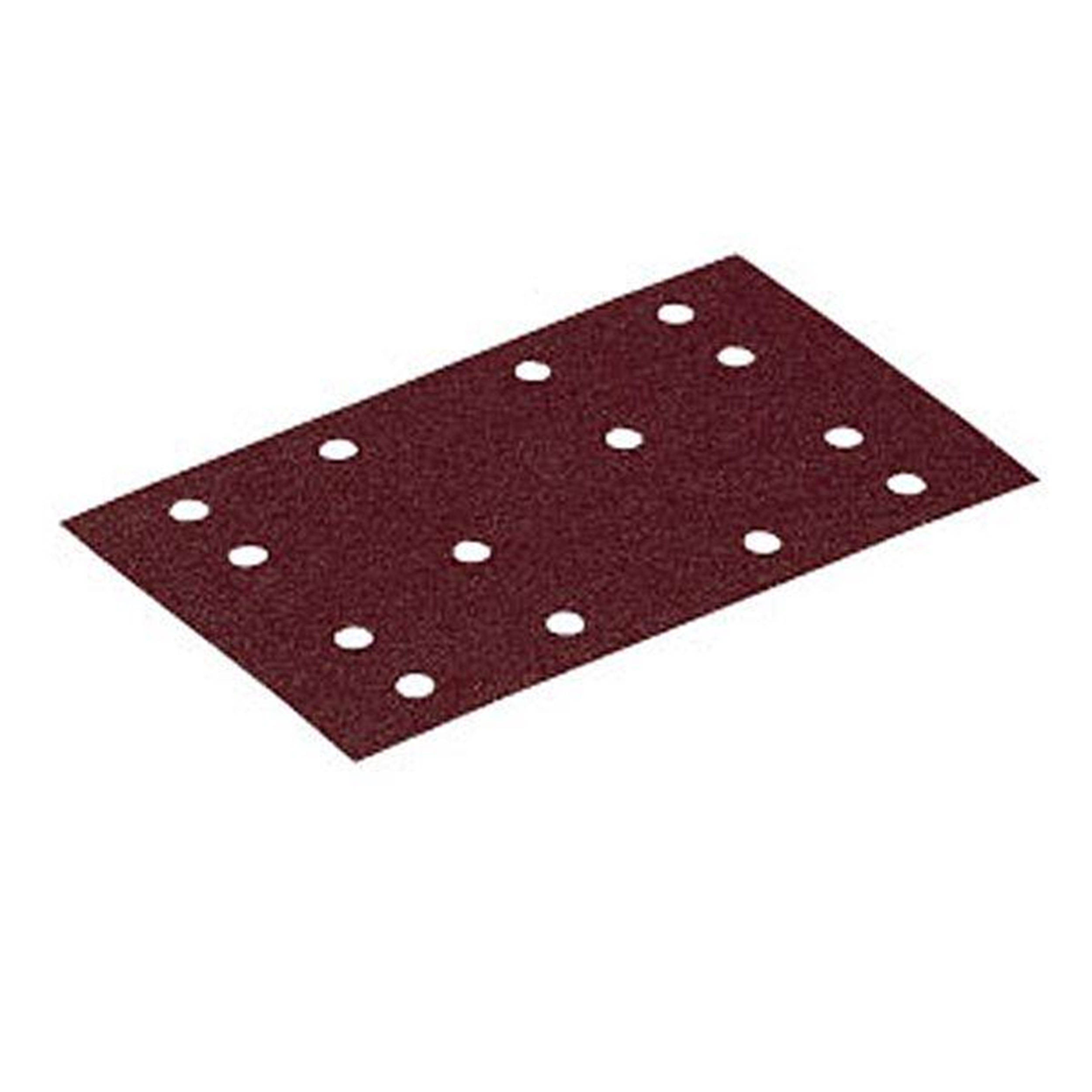 product: Festool 80 mm x 133 mm Rubin2 StickFix Hook and Loop Sanding Sheet P180 Grit 50 pk shown