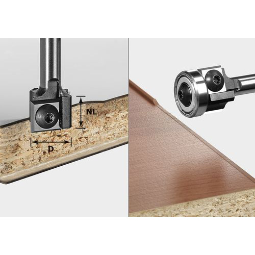 product: Festool Flush-Trimming Router Bit HW S8 HGW D19 12x12 KL OFK shown