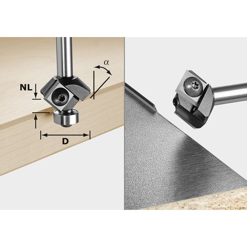 product: Festool Chamfer Router Bit HW S8 HW D27 12x12 KL shown