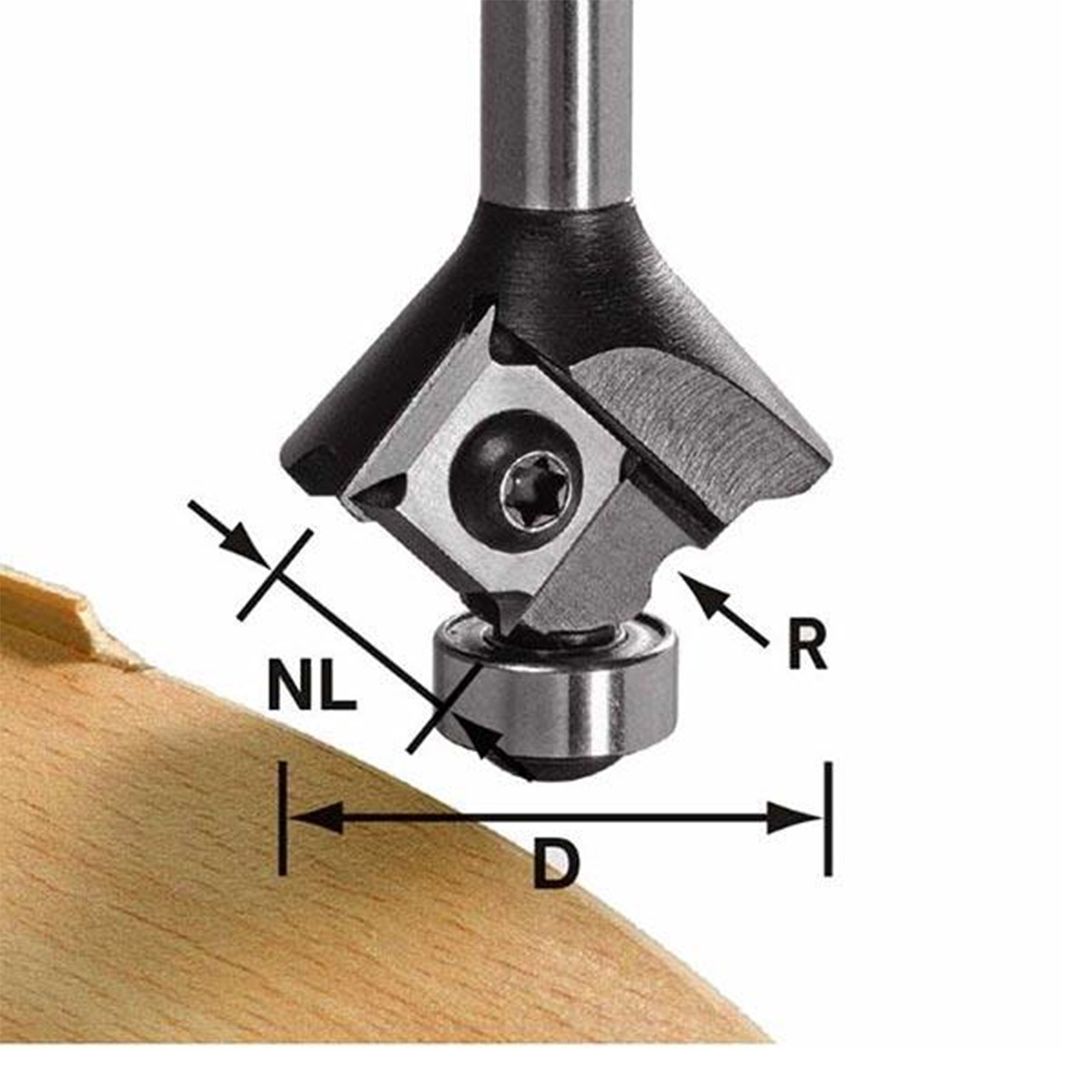 product: Festool Radius Router Bit 2 mm shown