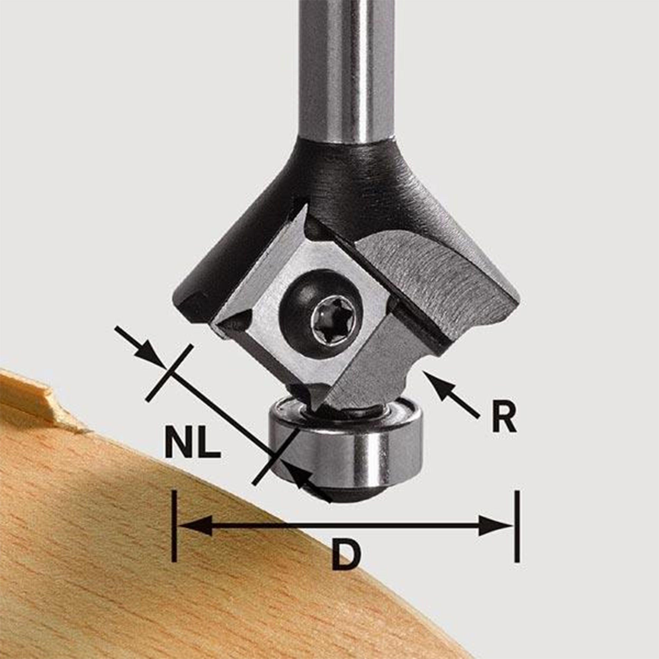product: Festool Radius Router Bit, 1.5 mm shown