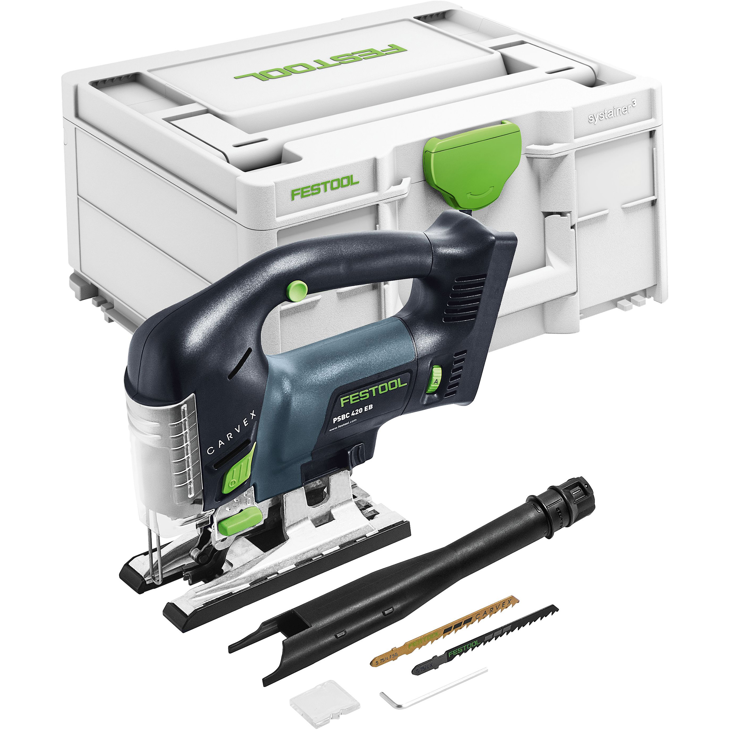 product: Festool CARVEX PSCB 420 EB-Basic Cordless Jigsaw shown