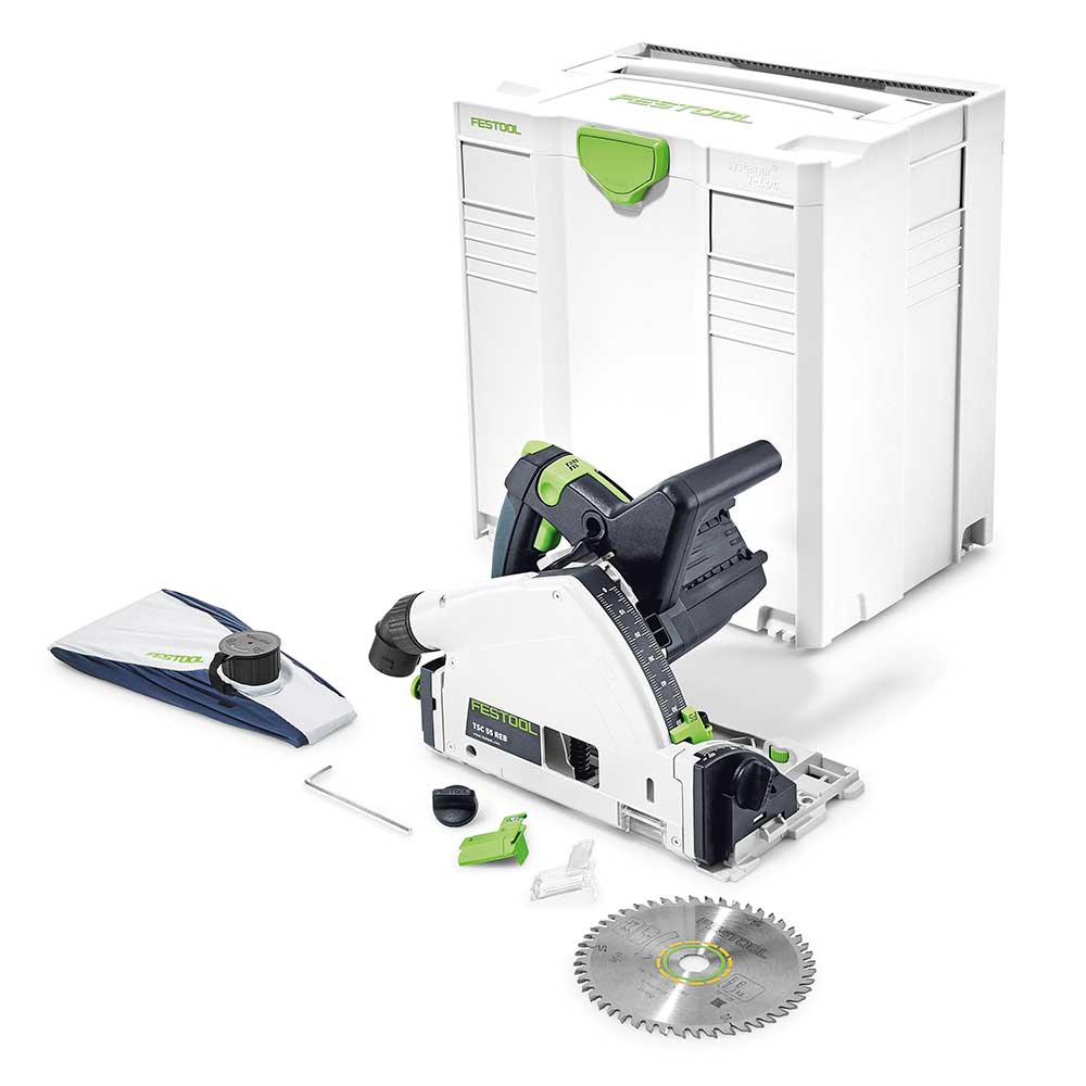 product: Festool Cordless Track Saw TSC 55 KEB-F-Basic shown