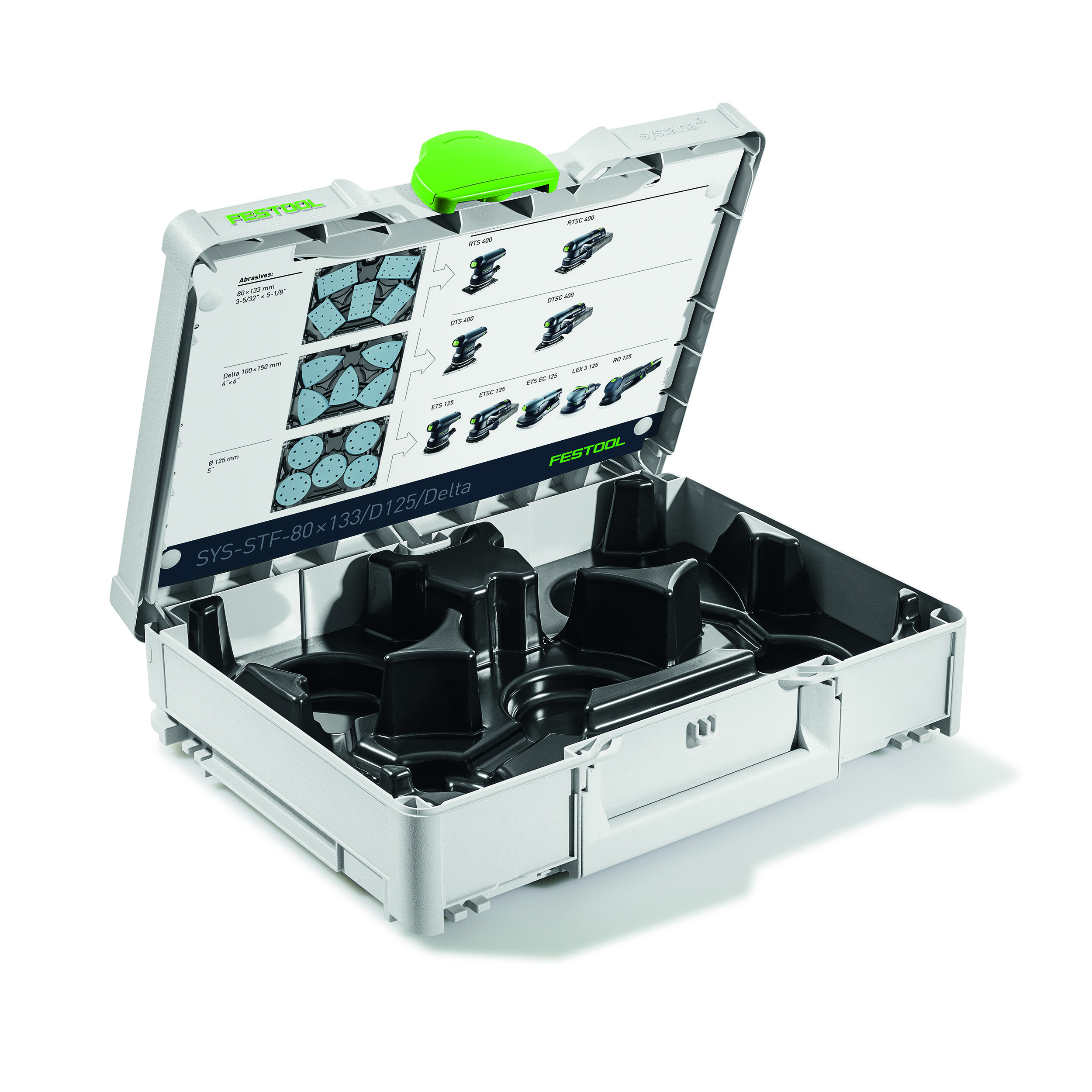 product: Festool Systainer³ SYS-STF-80x133/D125/Delta shown