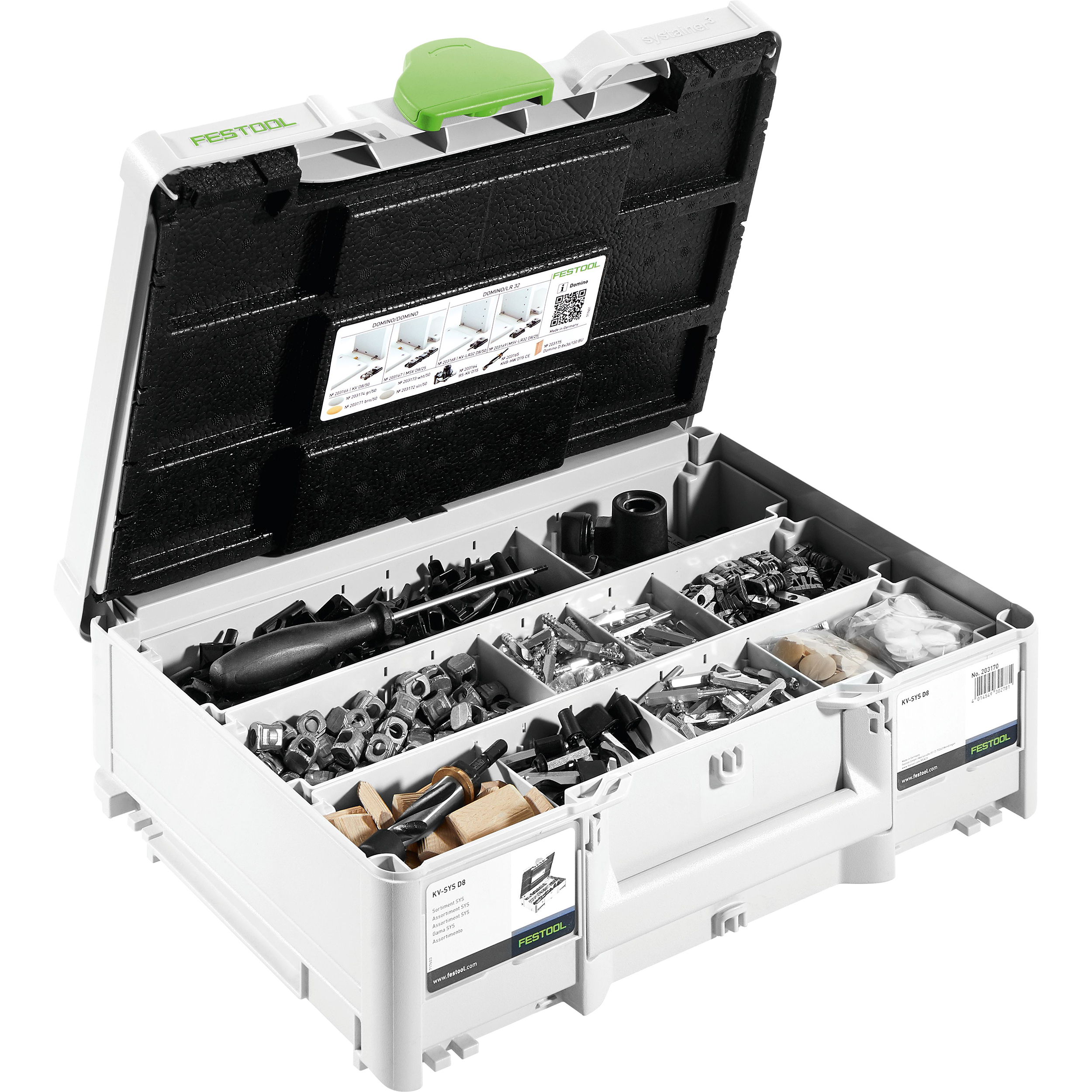 product: Festool Domino Connector Range KV-SYS D8 with Systainer³ shown