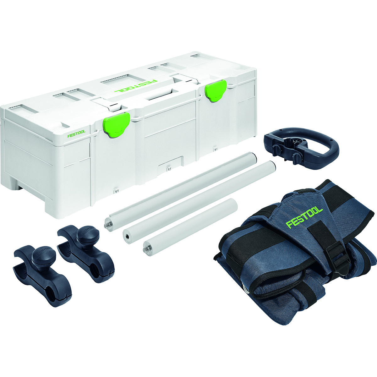 product: Festool Support Harness TG-LHS 225 for Long-Reach Sanders shown