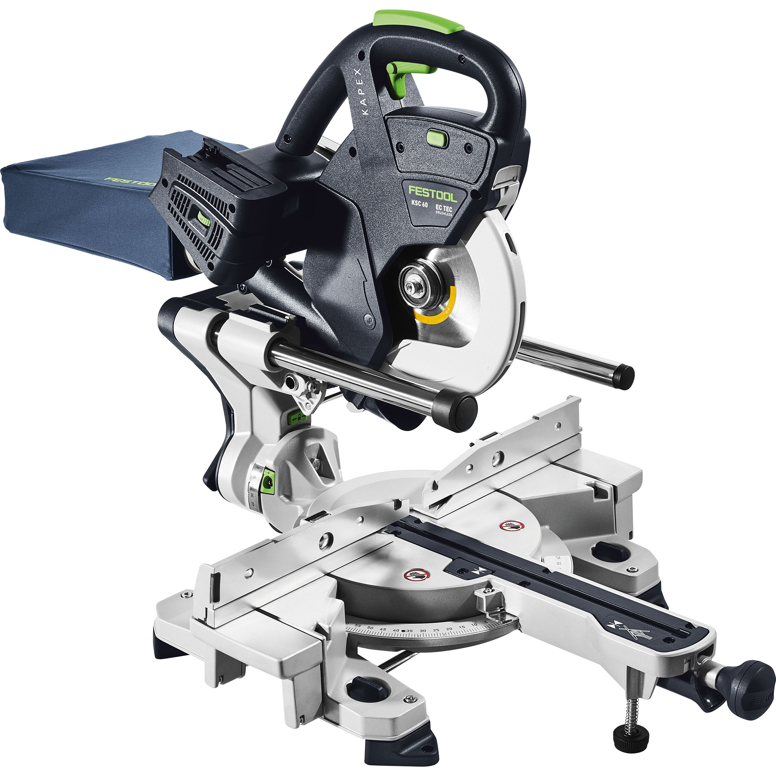 product: Festool Cordless Kapex Sliding Compound Miter Saw KSC 60 EB Basic shown