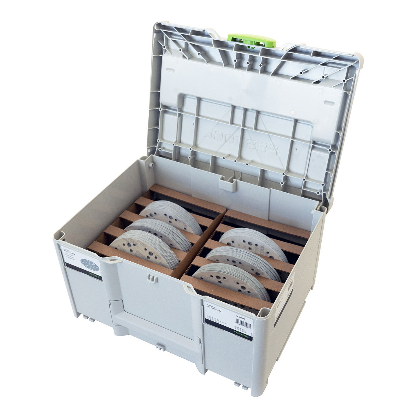 product: Festool Systainer³ Abrasive Set SYS STF D150 GR shown