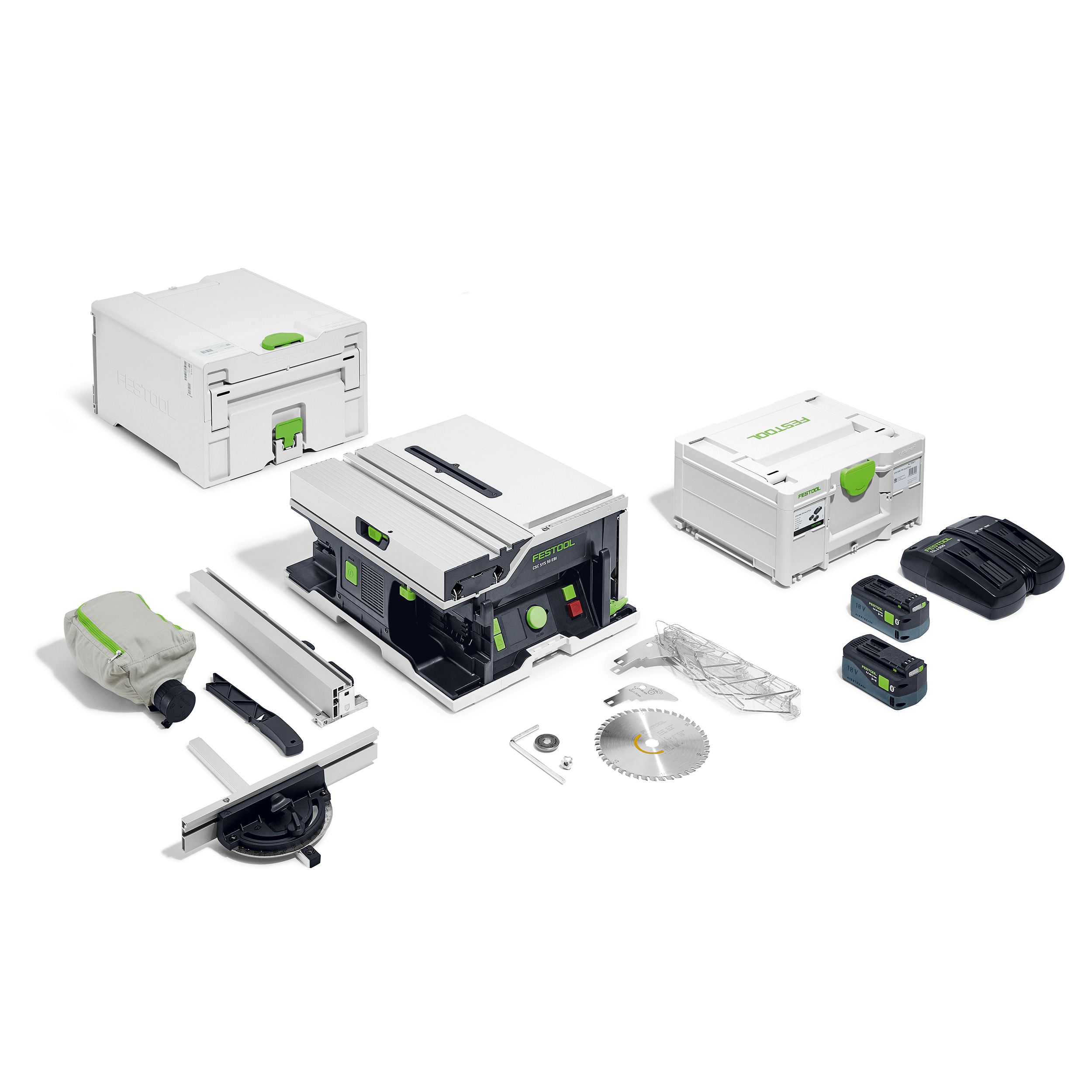 product: Festool CSC SYS 50 EBI-Plus Cordless Table Saw shown