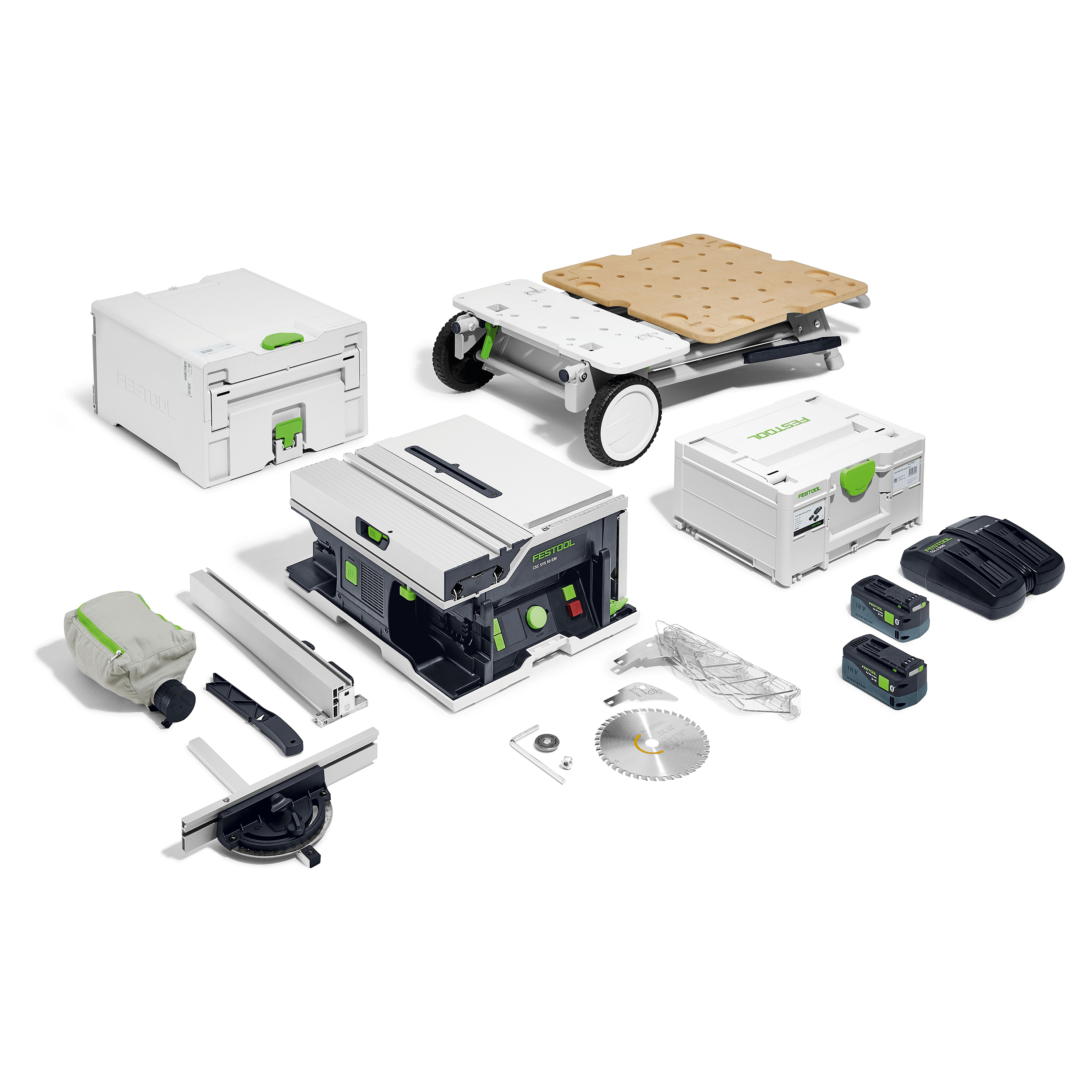 product: Festool CSC SYS 50 EBI-Set Cordless Table Saw shown