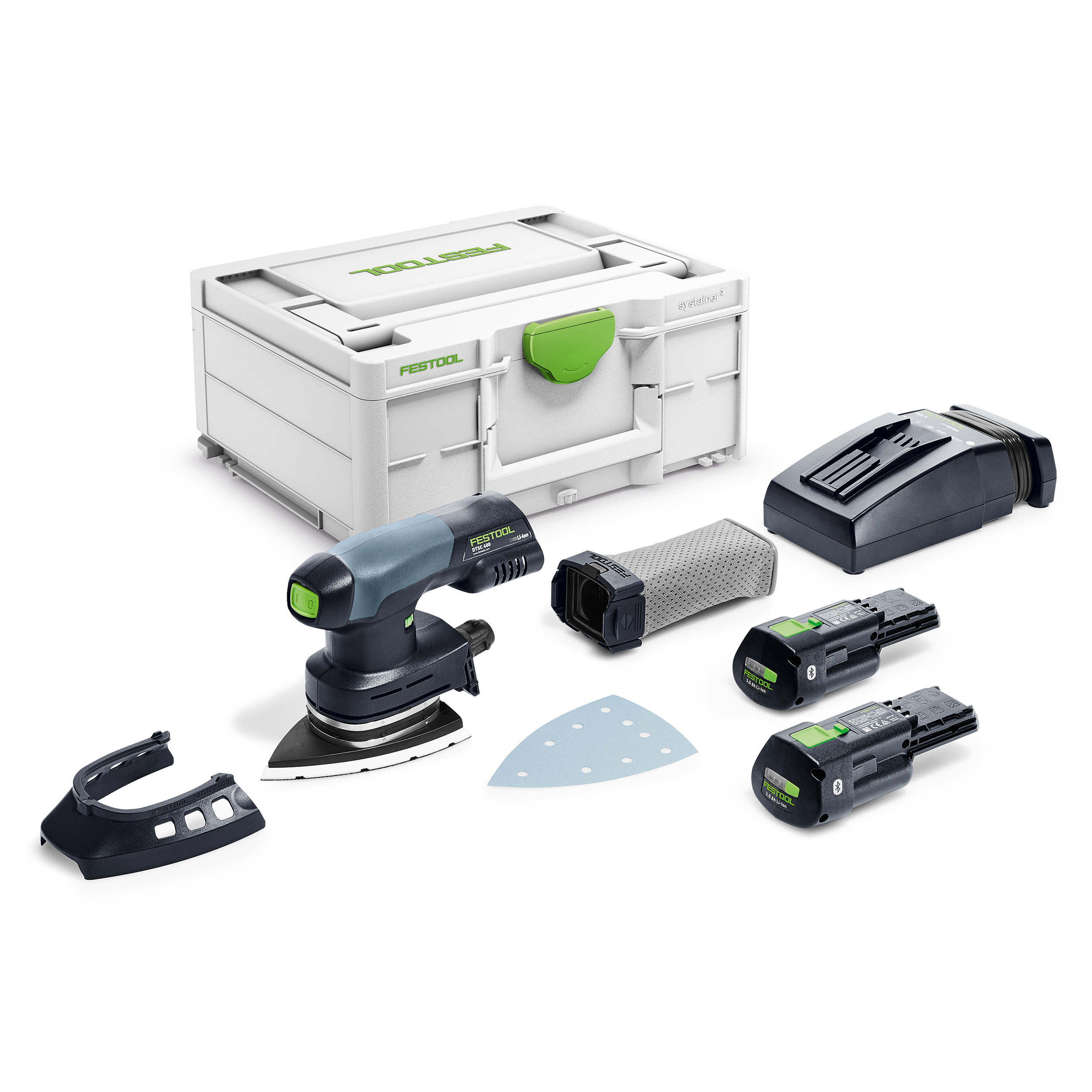 product: Festool DTSC 400 Cordless Delta Sander shown