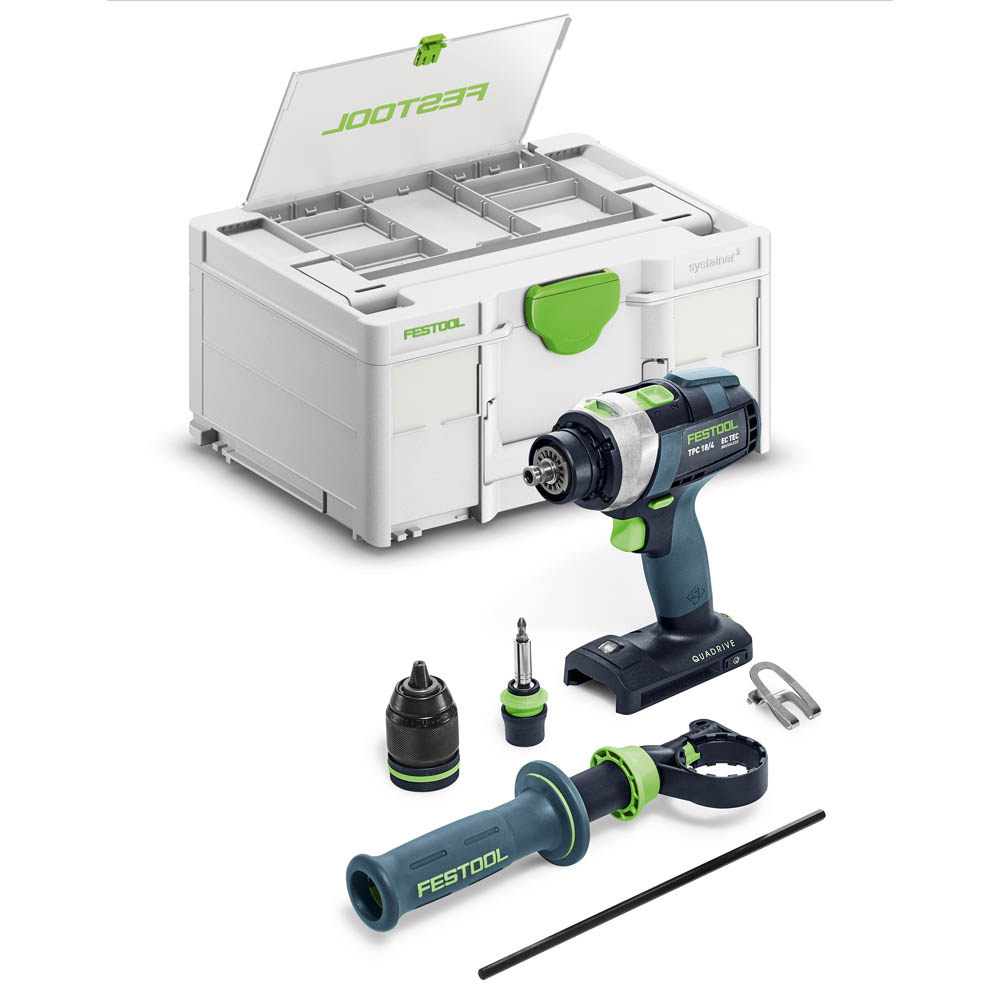 product: Festool TPC 18/4 Basic QUADRIVE Cordless Drill shown