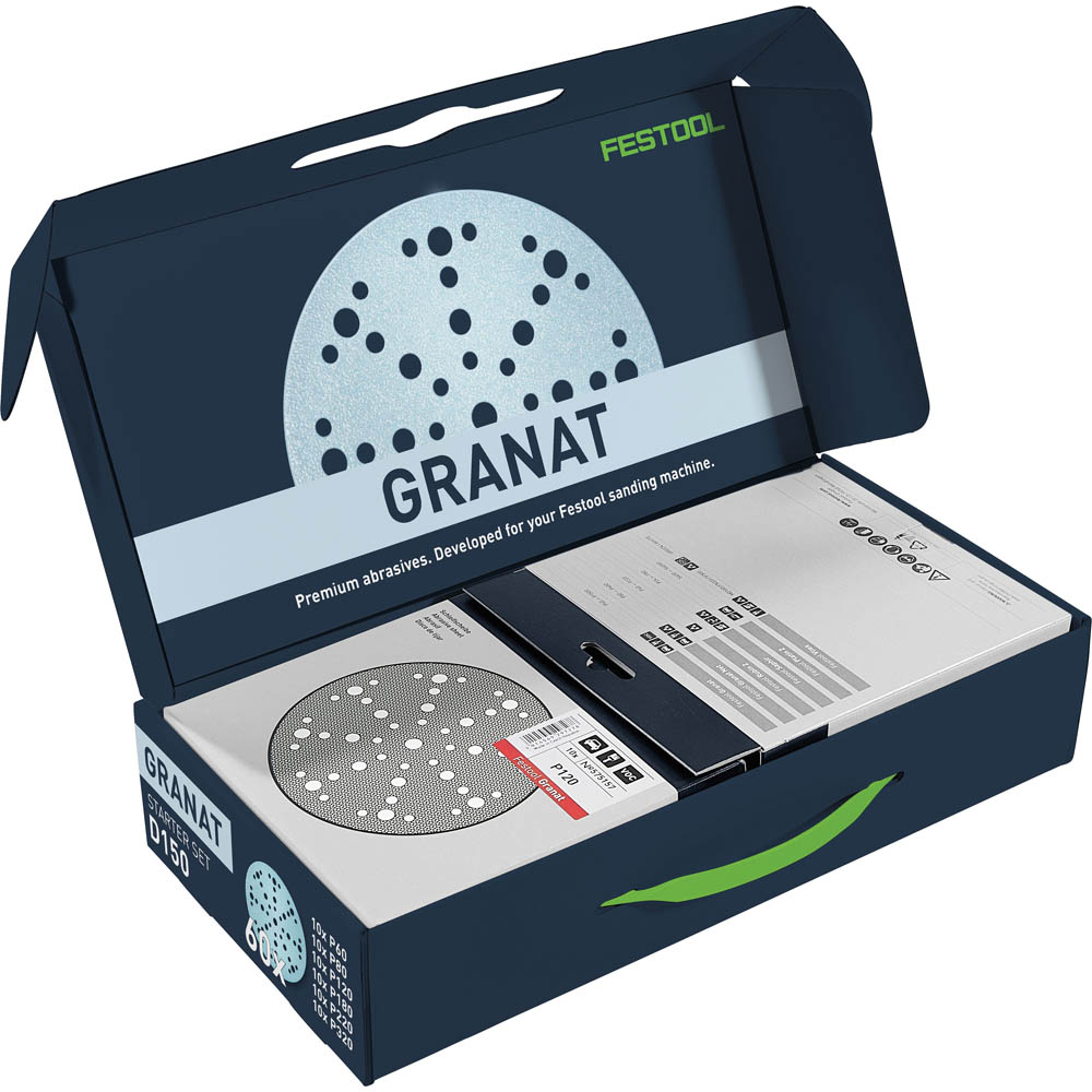 product: Festool Granat Sanding Starter Set shown