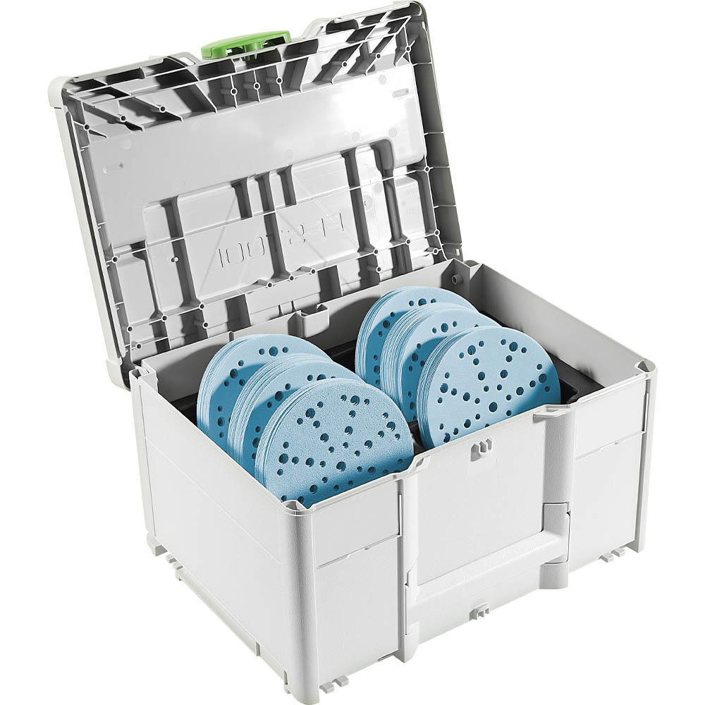 product: Festool Systainer³ Abrasive Set SYS-STF D150 shown