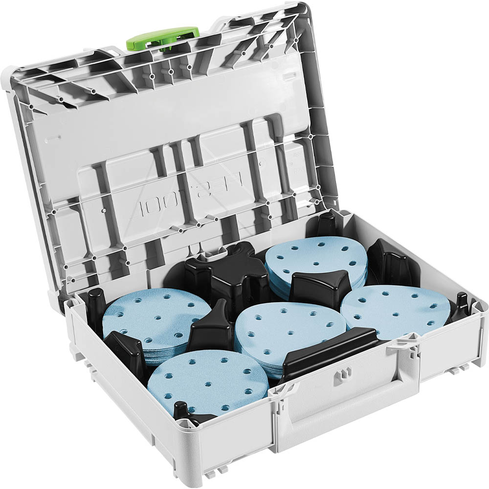 product: Festool Systainer³ Abrasive Set SYS-STF D125 shown